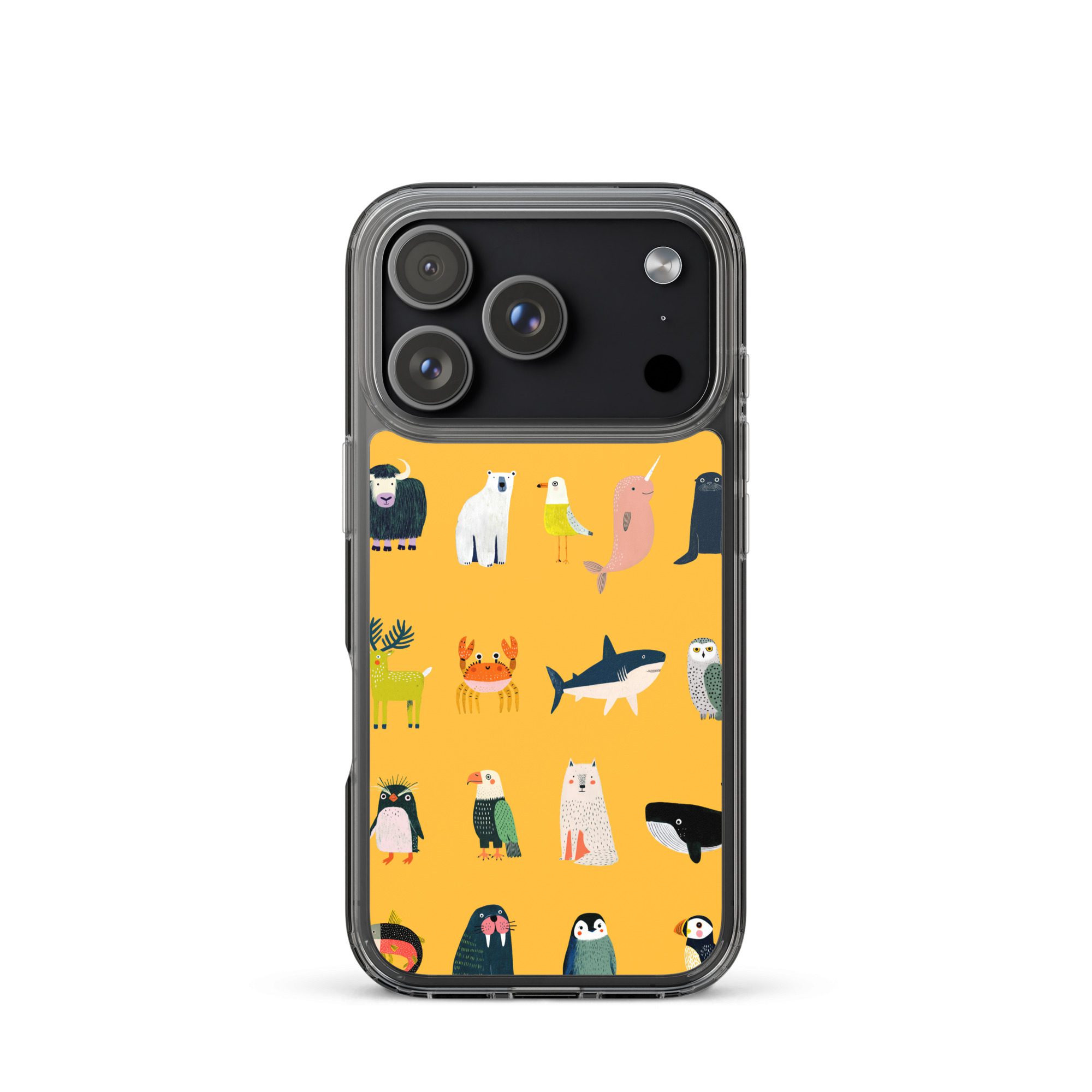 Arctic Animals Pattern Clear Case for iPhone® - Image 50