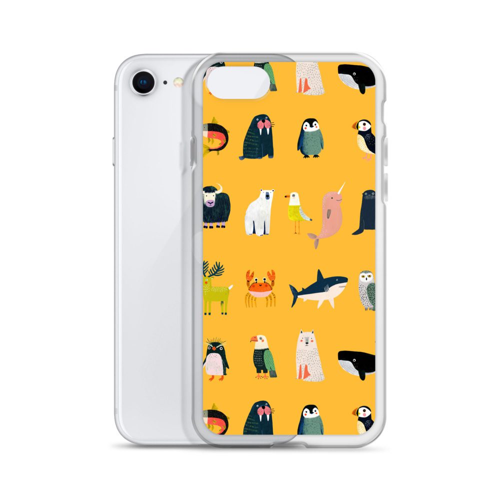 Arctic Animals Pattern Clear Case for iPhone® - Image 54
