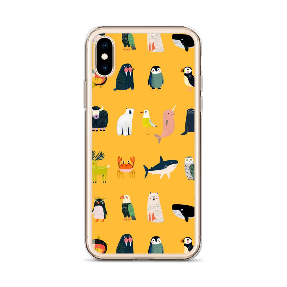 Arctic Animals Pattern Clear Case for iPhone® - Image 57
