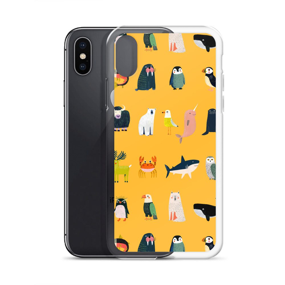 Arctic Animals Pattern Clear Case for iPhone® - Image 56