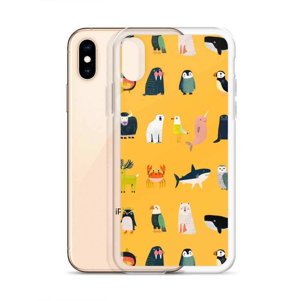 Arctic Animals Pattern Clear Case for iPhone® - Image 58
