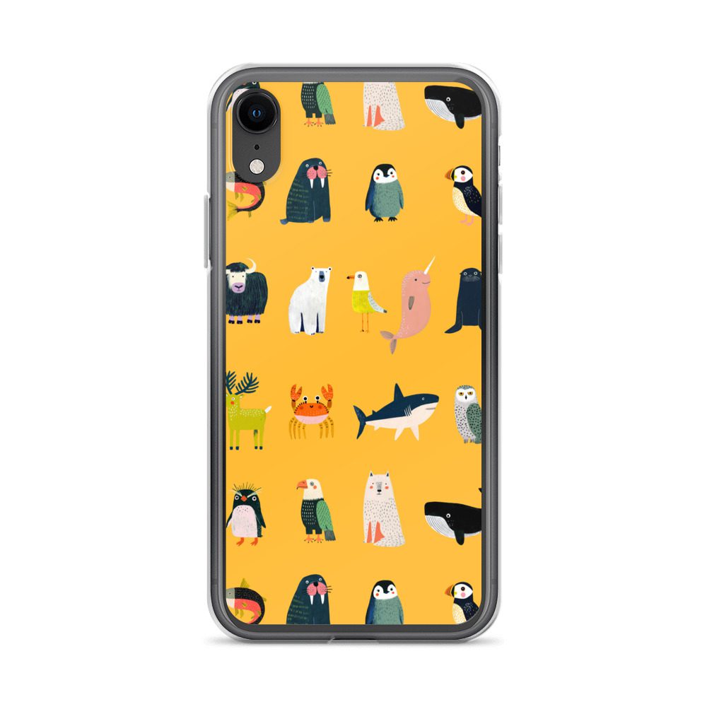 Arctic Animals Pattern Clear Case for iPhone® - Image 59