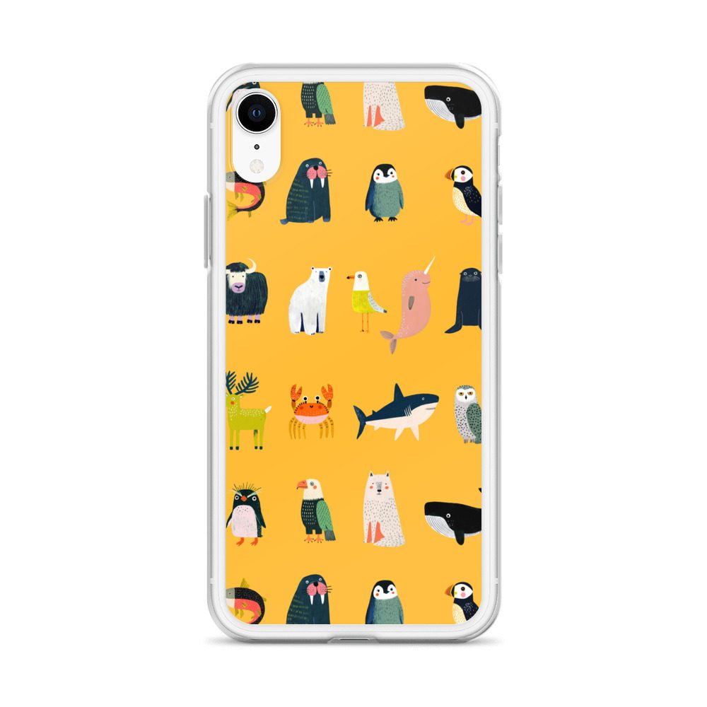 Arctic Animals Pattern Clear Case for iPhone® - Image 61