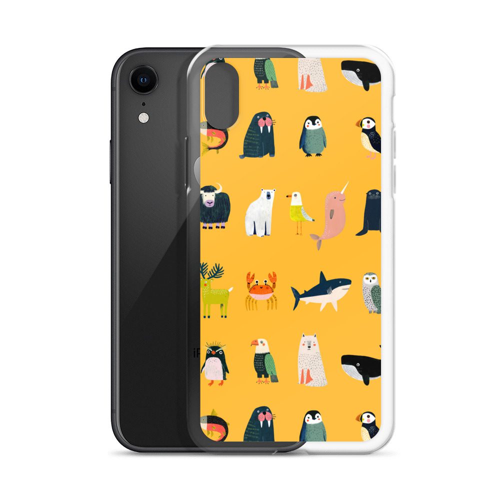 Arctic Animals Pattern Clear Case for iPhone® - Image 60