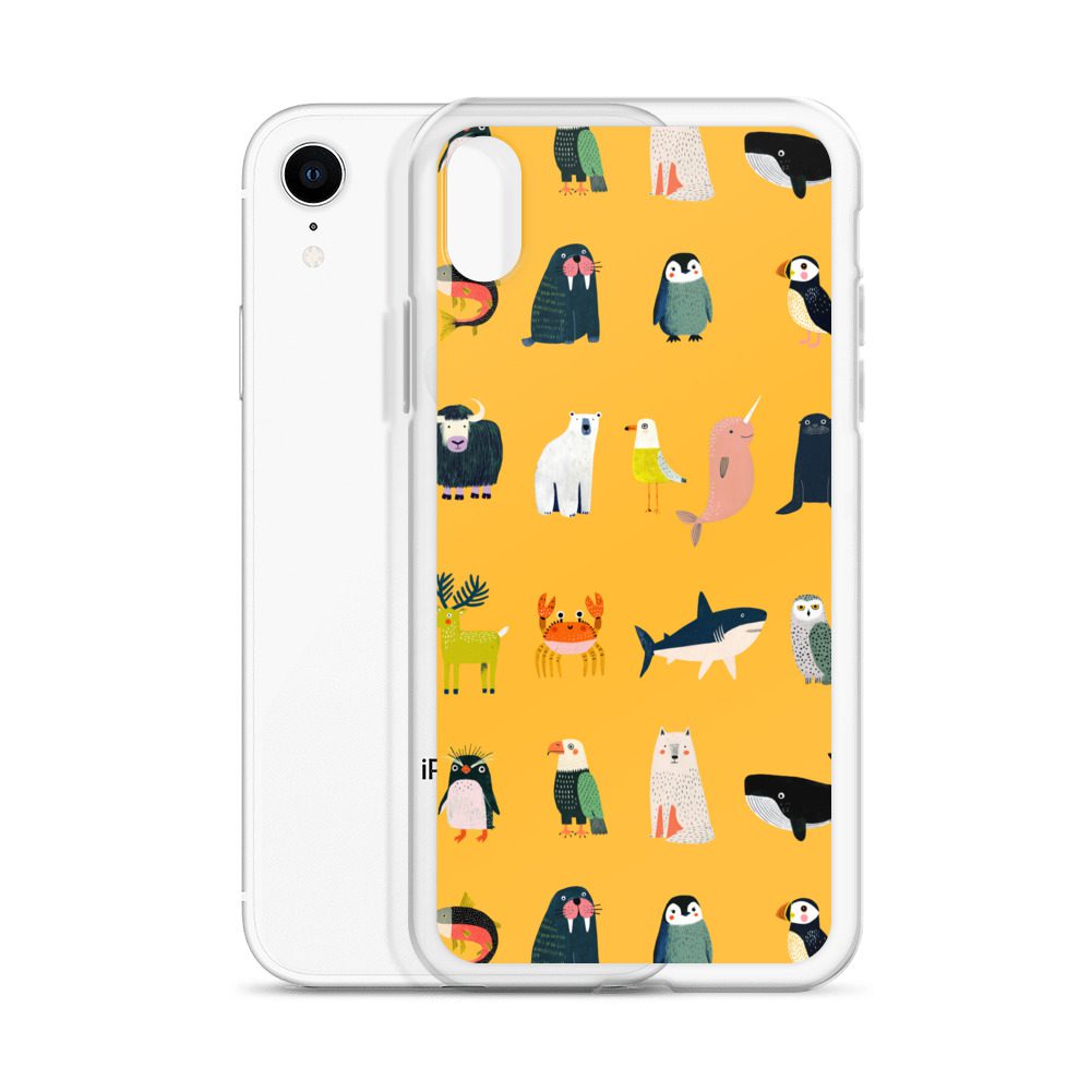 Arctic Animals Pattern Clear Case for iPhone® - Image 62