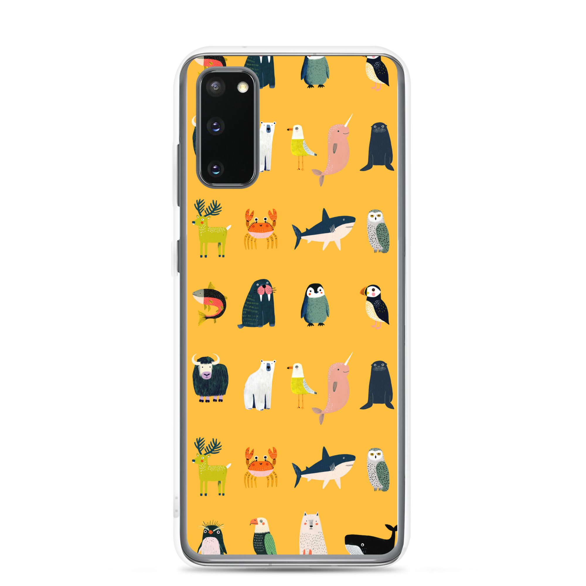 Arctic Animals Pattern Clear Case for Samsung®