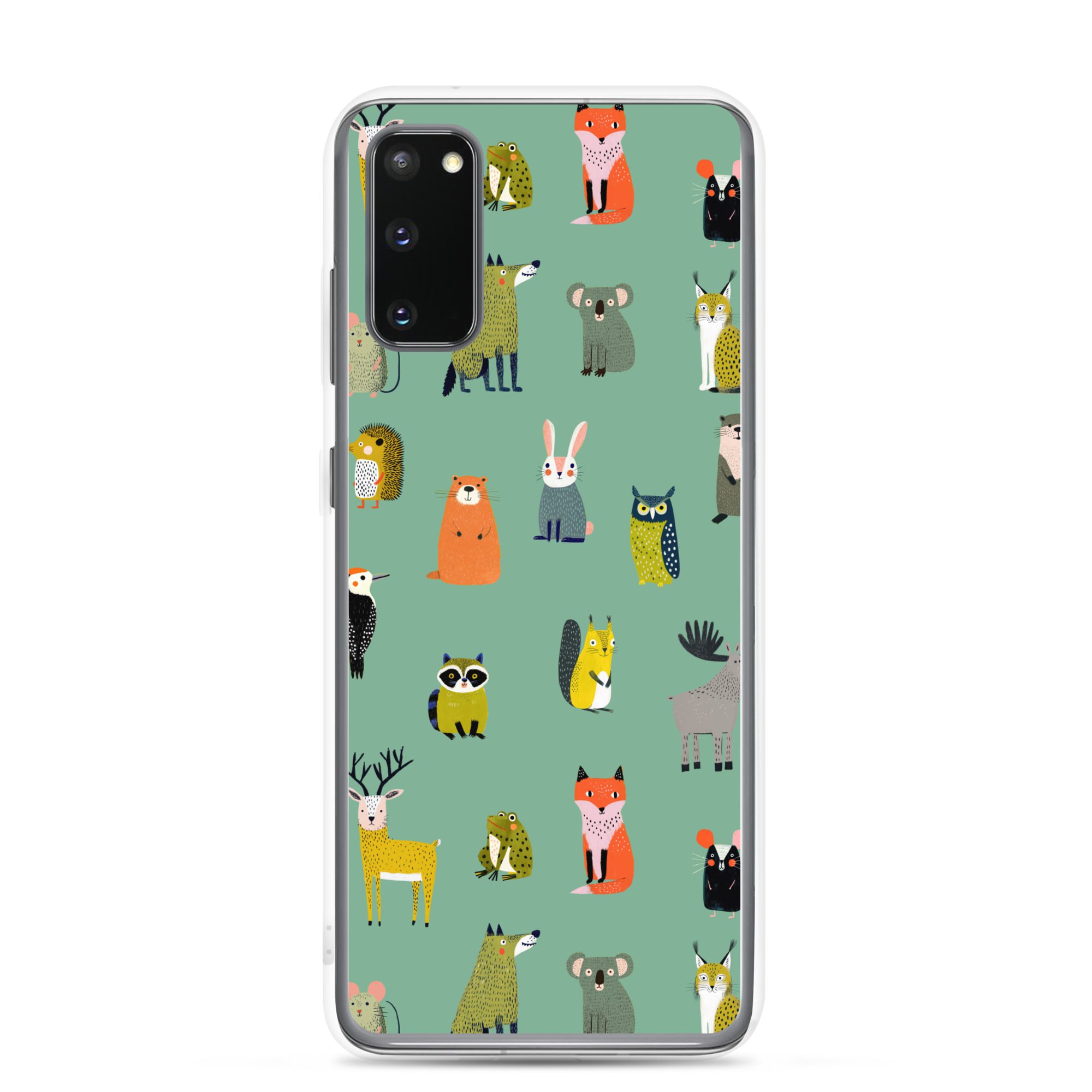 Forest Animals Pattern Clear Case for Samsung®