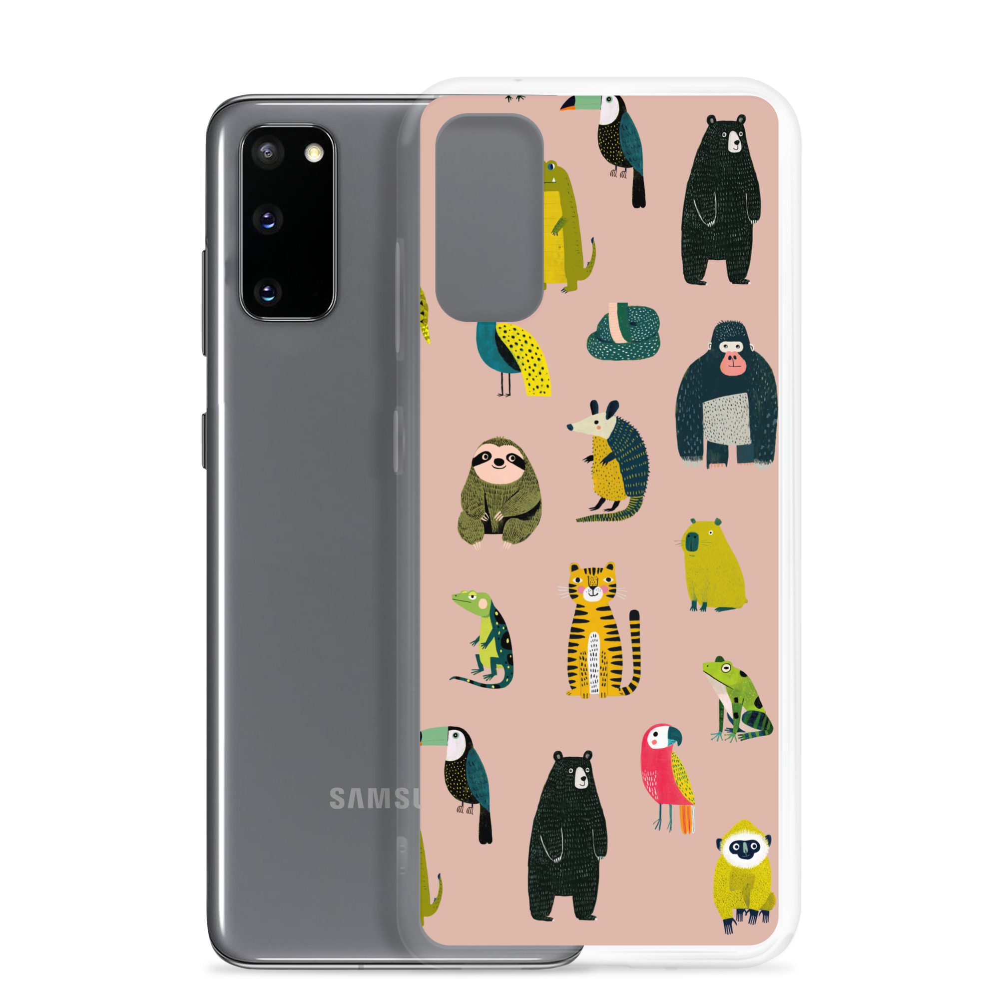 Jungle Animals Pattern Clear Case for Samsung® - Image 6