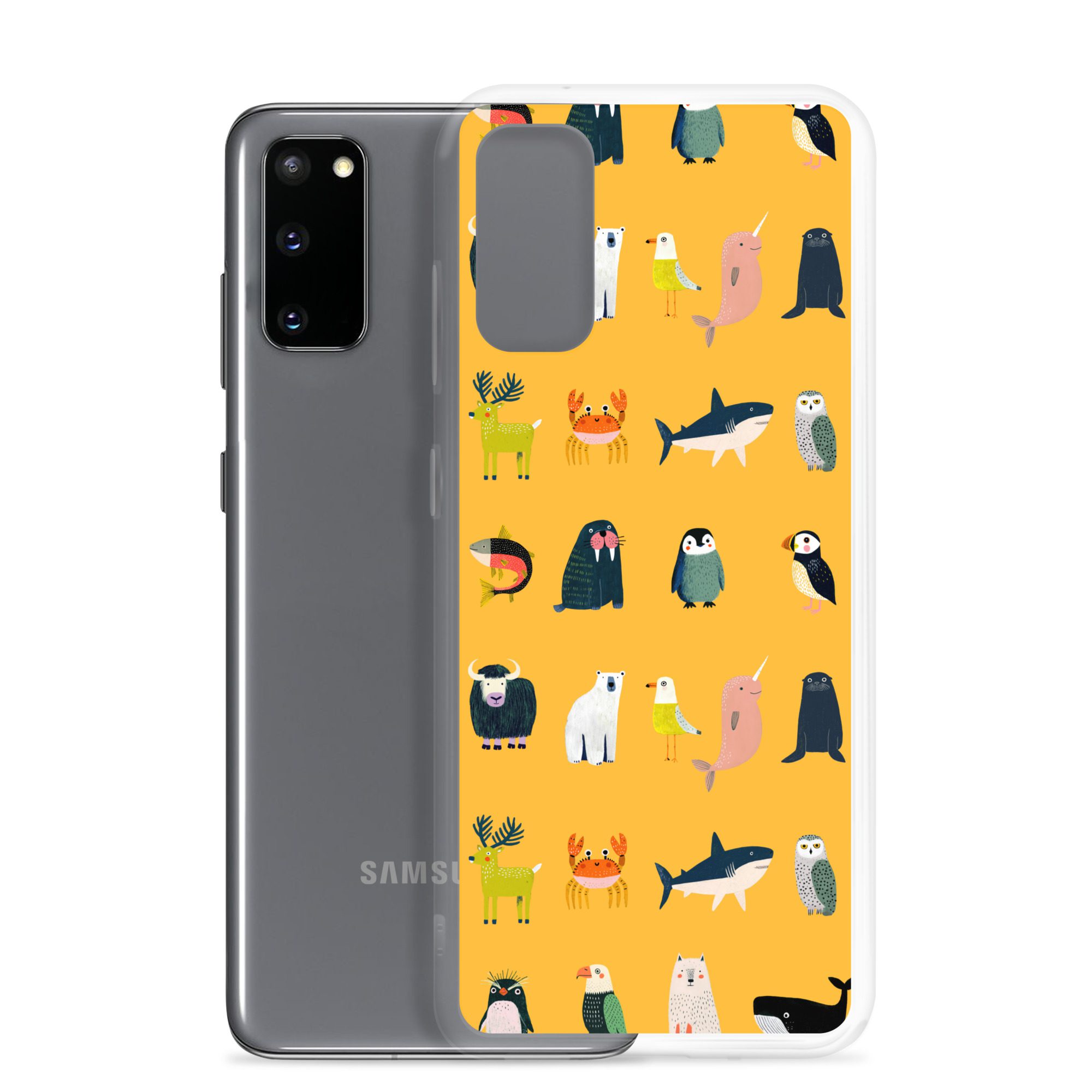 Arctic Animals Pattern Clear Case for Samsung® - Image 6