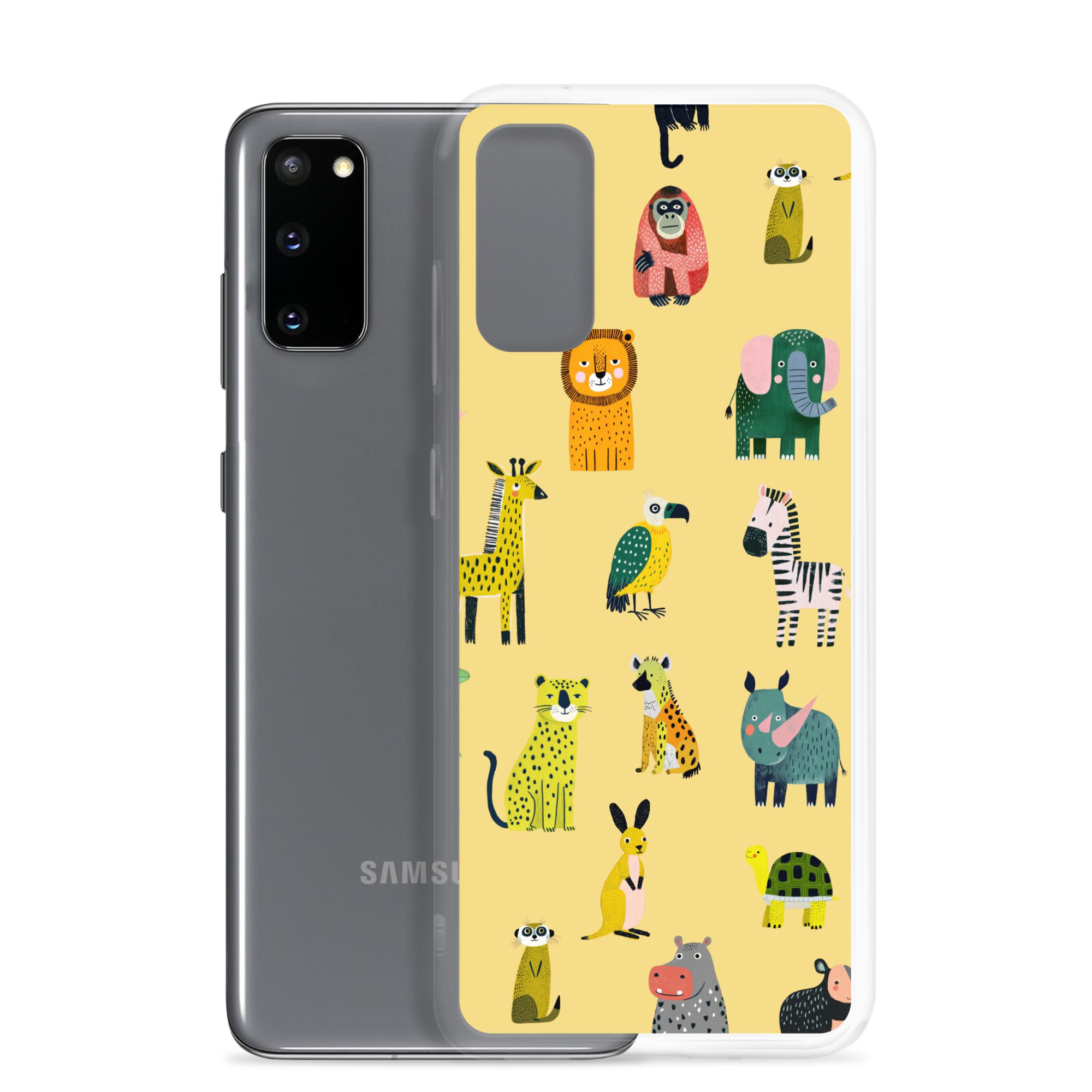 Safari Animals Pattern Clear Case for Samsung® - Image 6