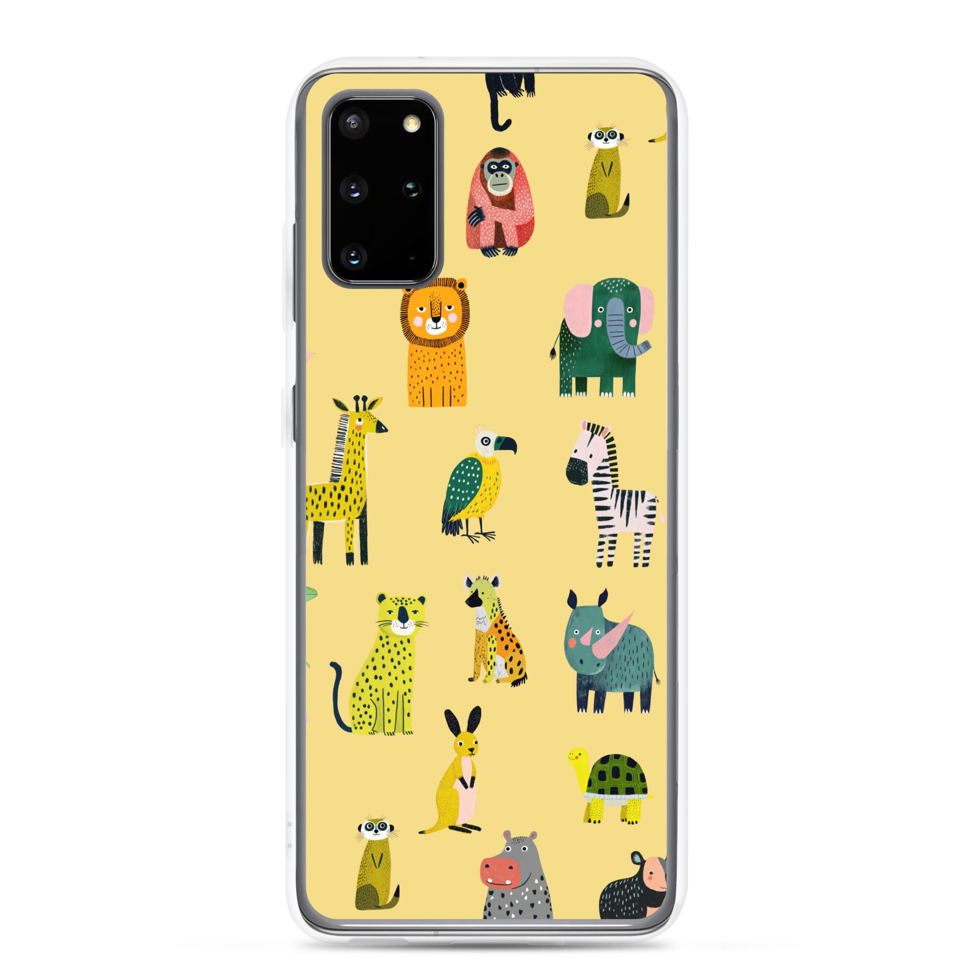 Safari Animals Pattern Clear Case for Samsung® - Image 2
