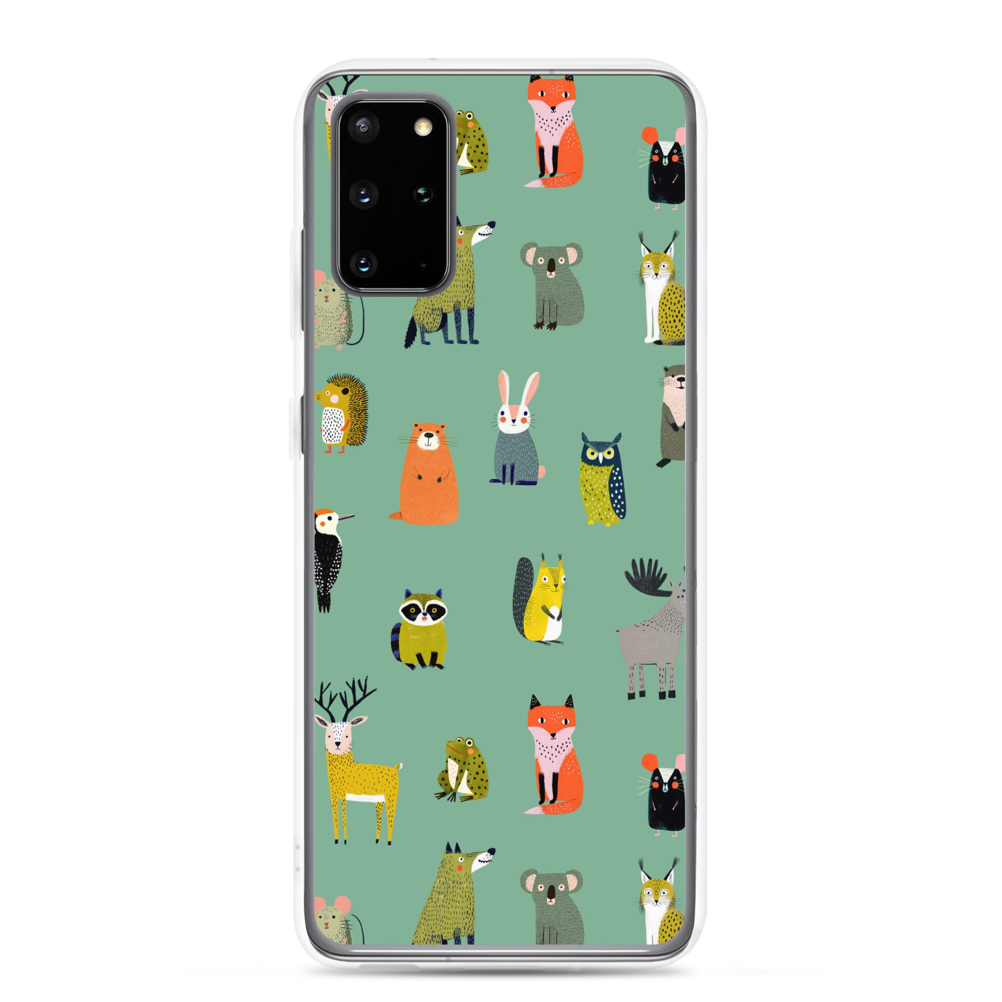 Forest Animals Pattern Clear Case for Samsung® - Image 2
