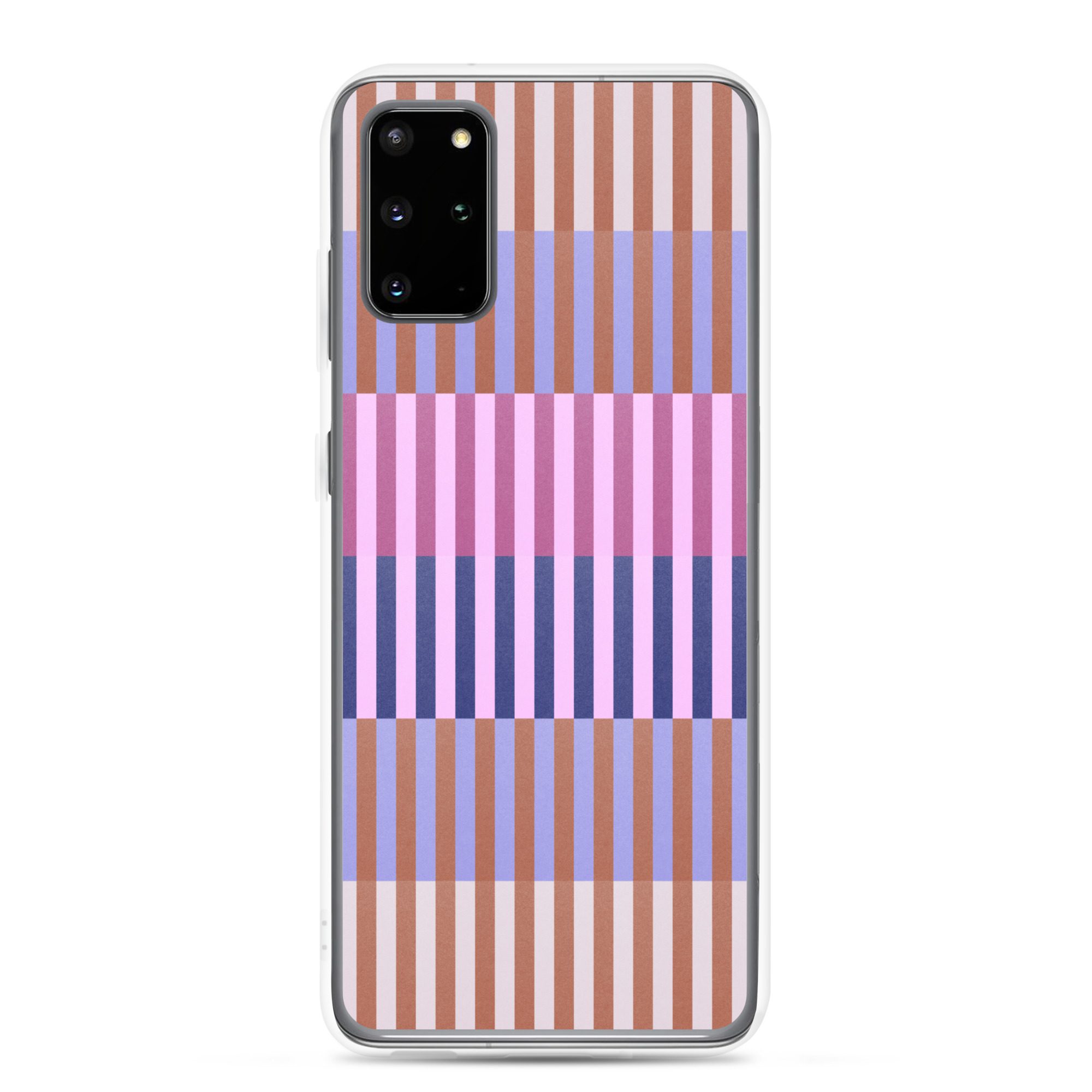 Purple Geo Lines Clear Case for Samsung® - Image 2