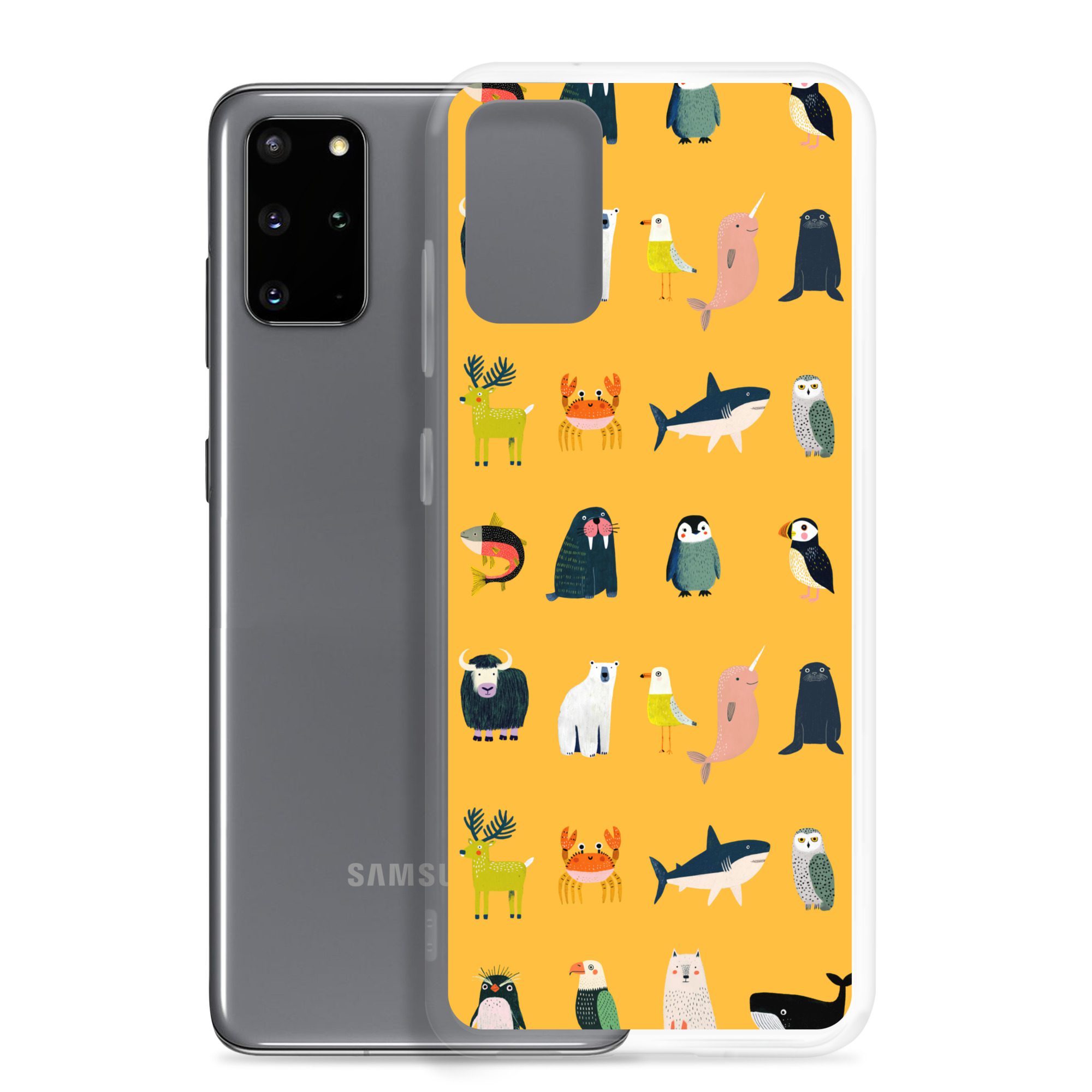 Arctic Animals Pattern Clear Case for Samsung® - Image 3