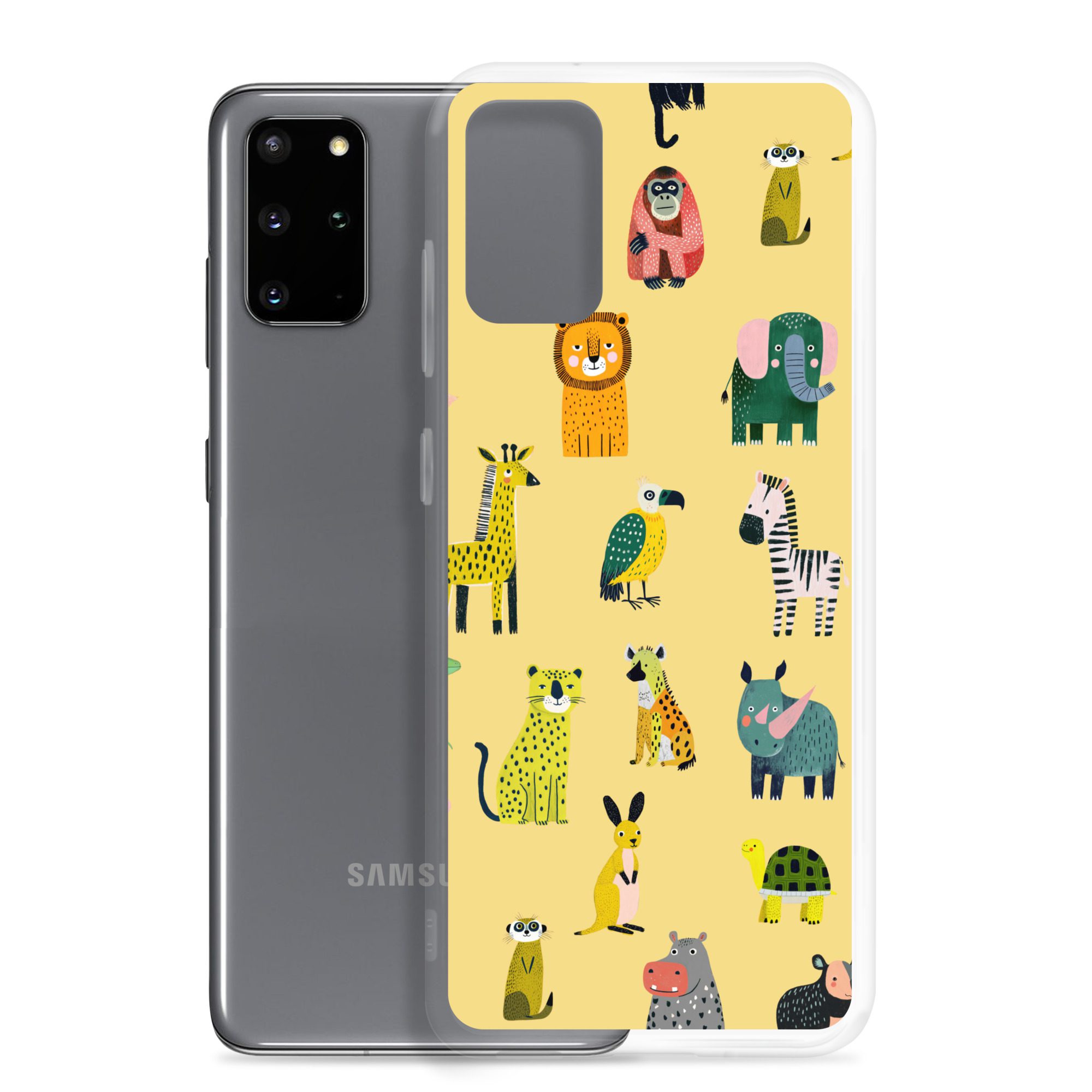 Safari Animals Pattern Clear Case for Samsung® - Image 3