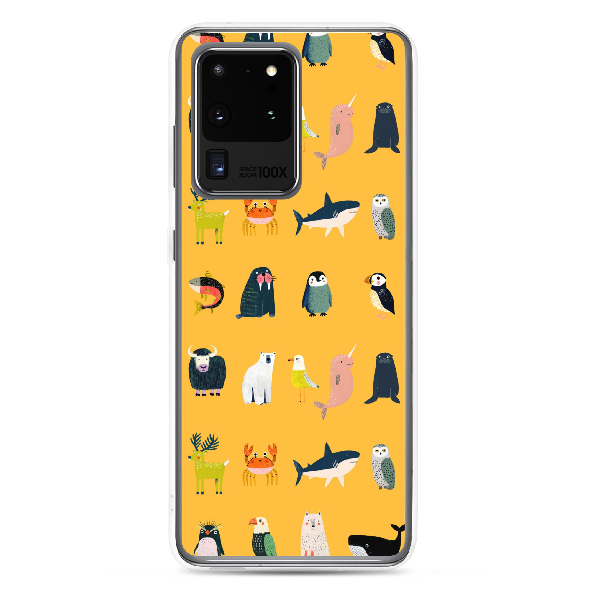 Arctic Animals Pattern Clear Case for Samsung® - Image 4