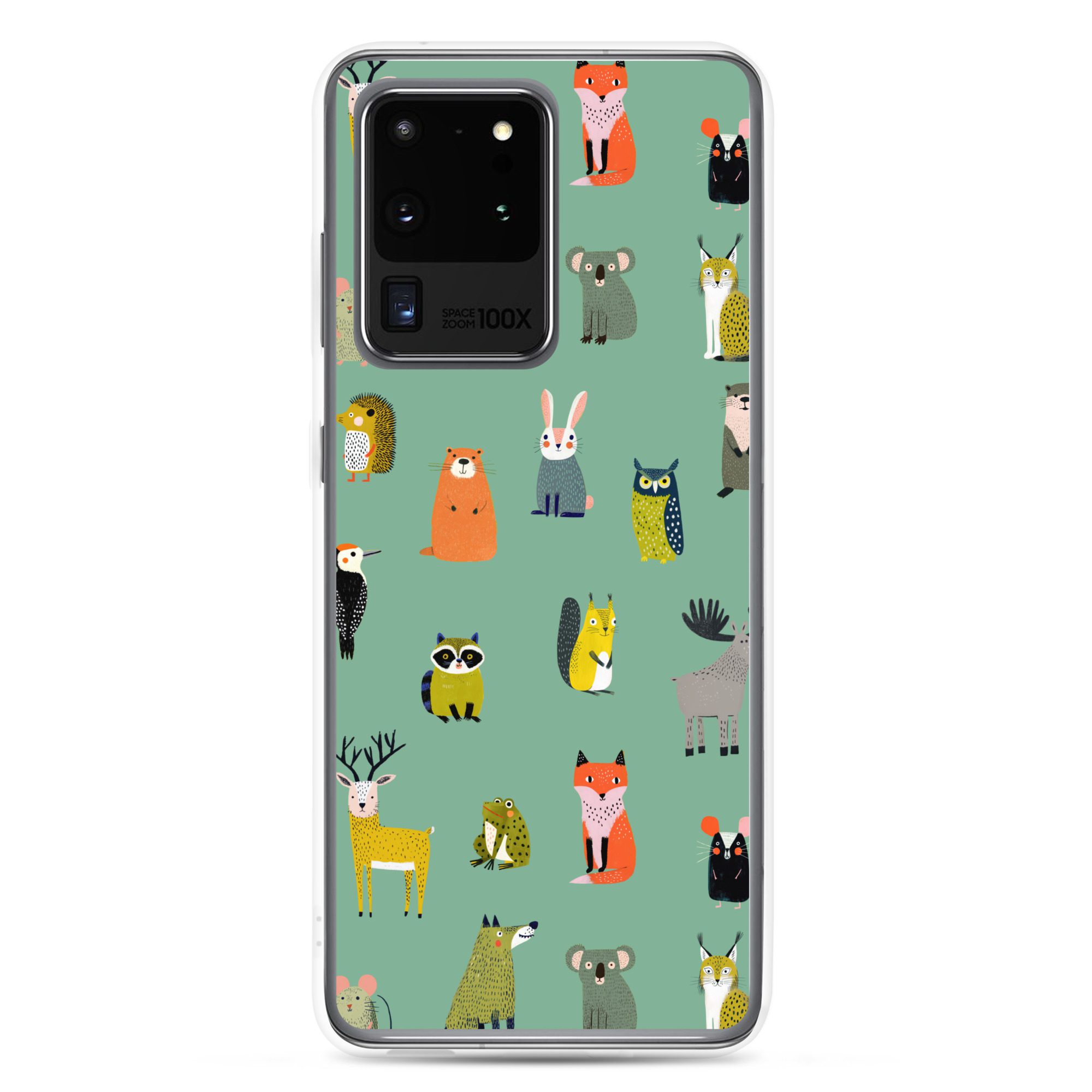 Forest Animals Pattern Clear Case for Samsung® - Image 4