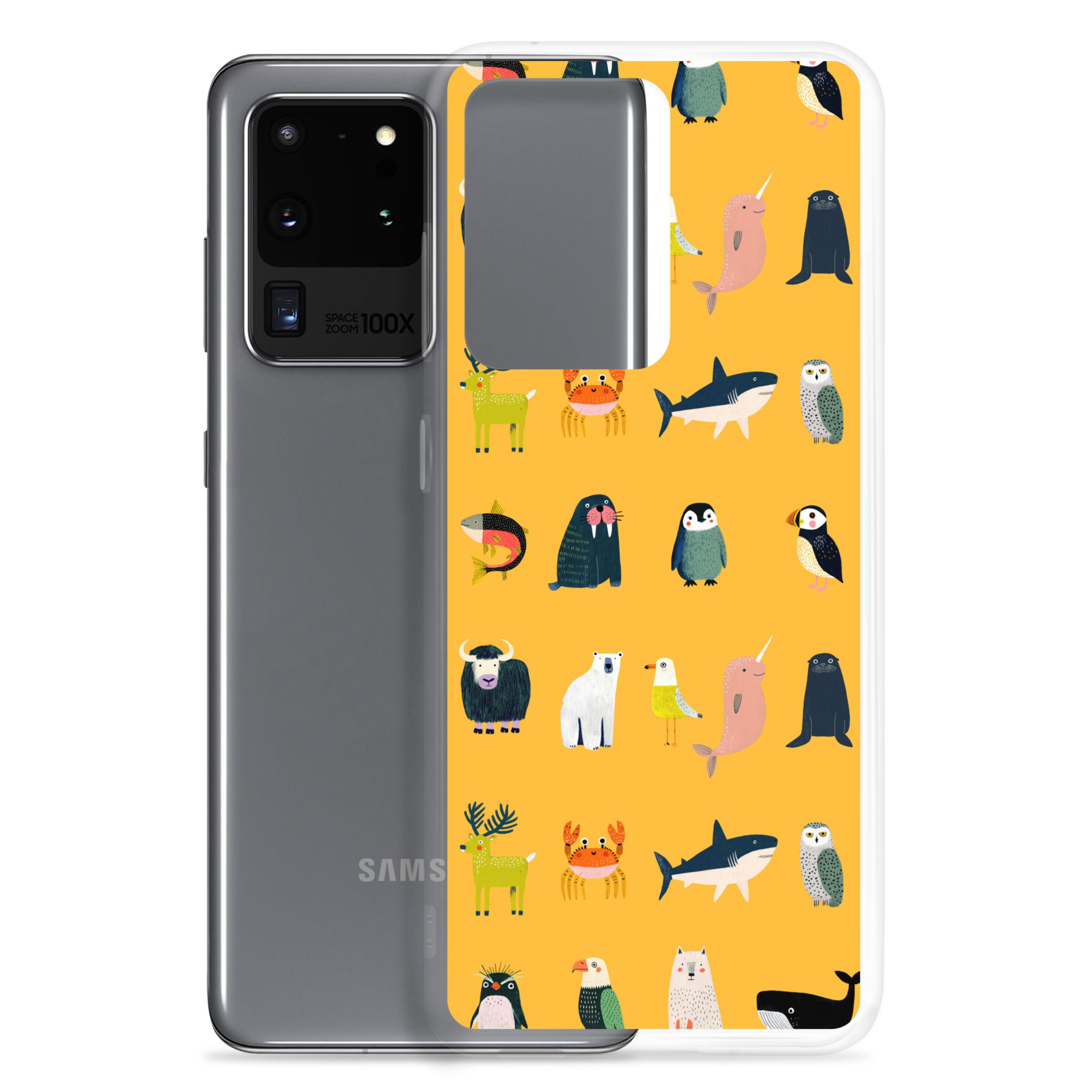 Arctic Animals Pattern Clear Case for Samsung® - Image 5