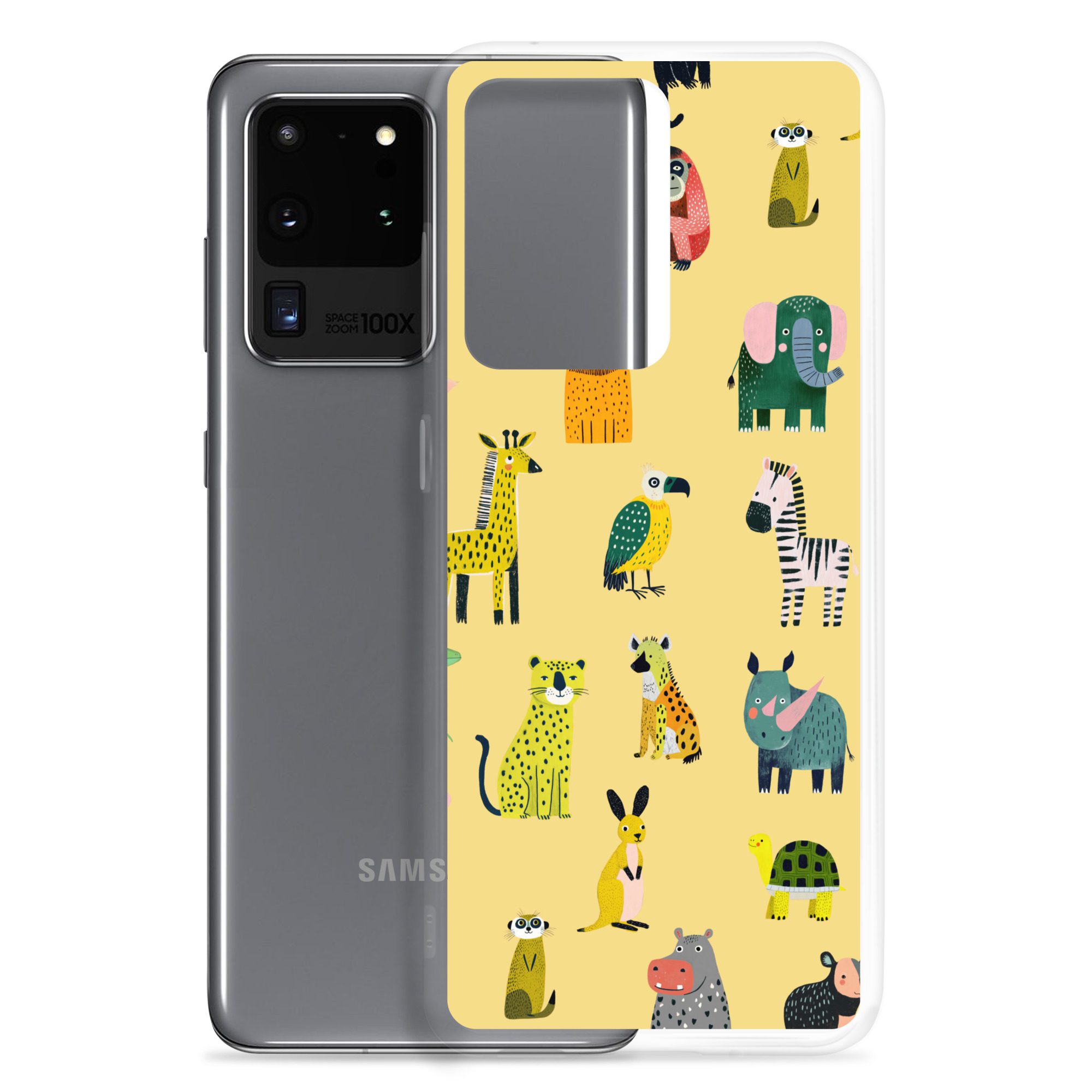 Safari Animals Pattern Clear Case for Samsung® - Image 5