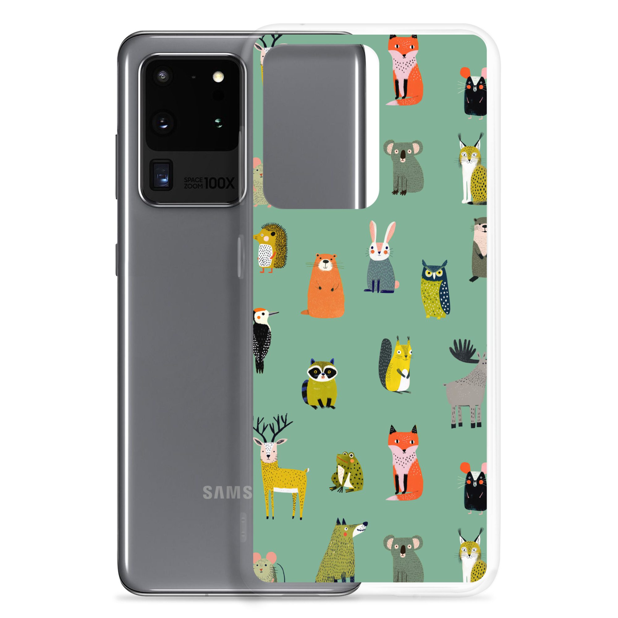 Forest Animals Pattern Clear Case for Samsung® - Image 5