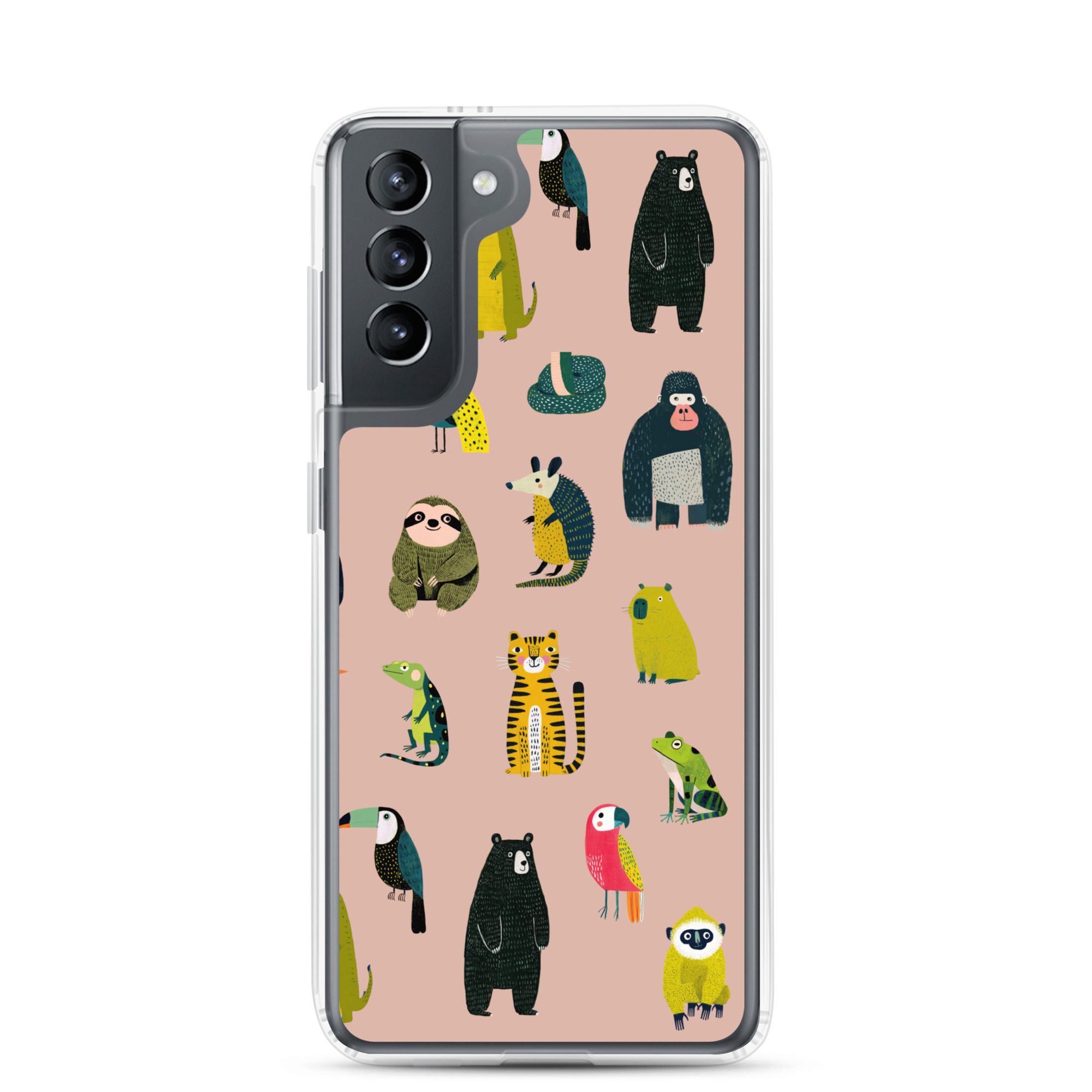 Jungle Animals Pattern Clear Case for Samsung® - Image 11