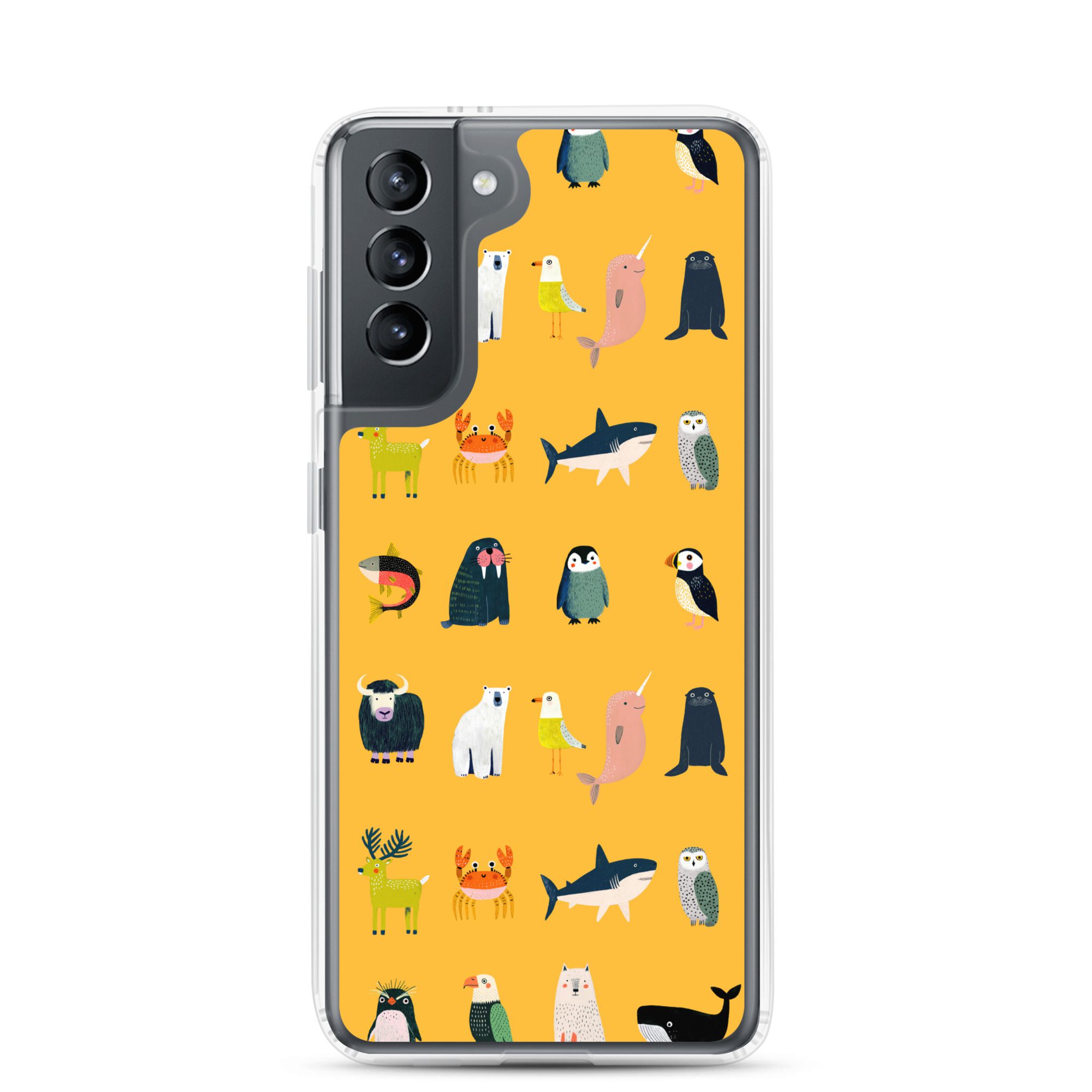 Arctic Animals Pattern Clear Case for Samsung® - Image 11