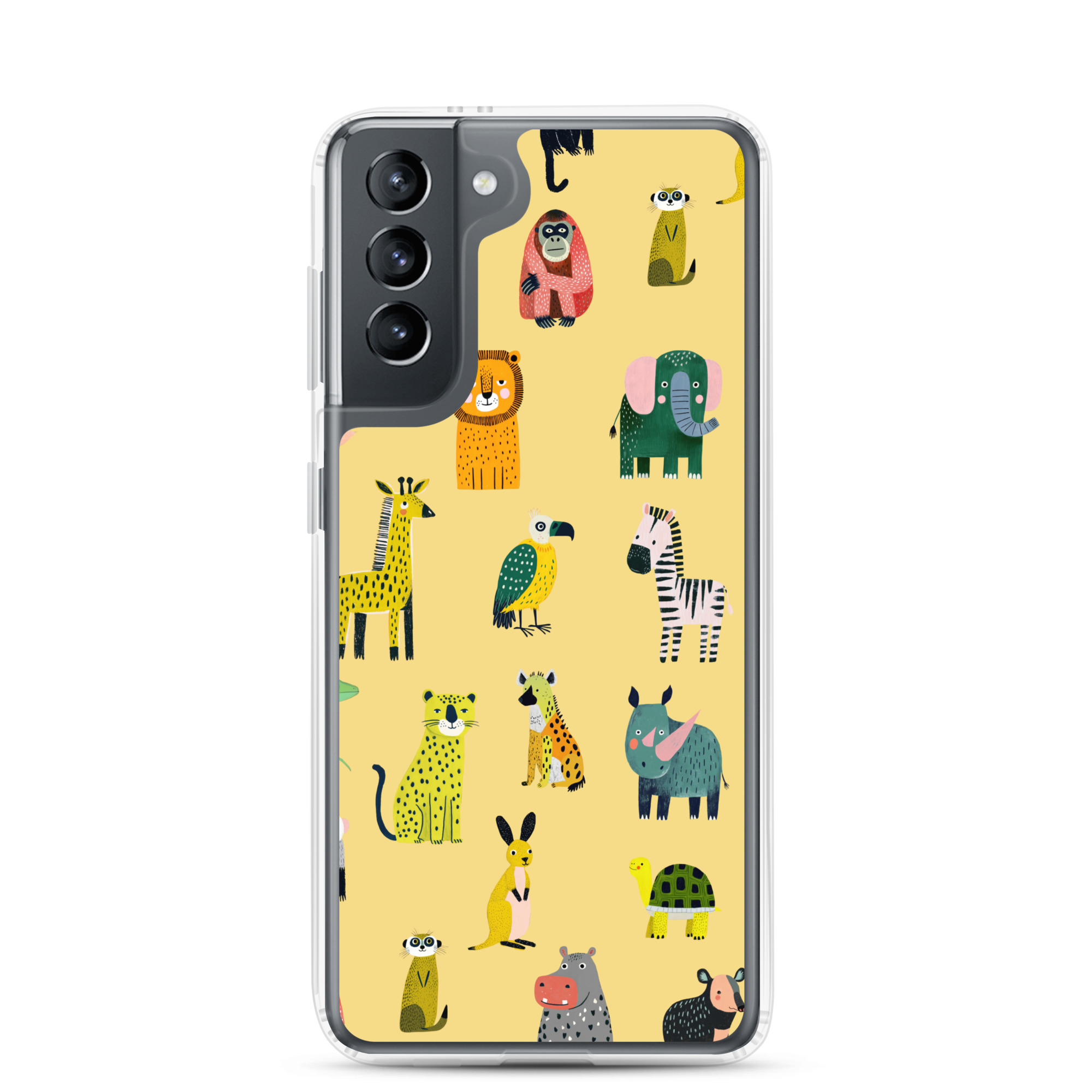 Safari Animals Pattern Clear Case for Samsung® - Image 11