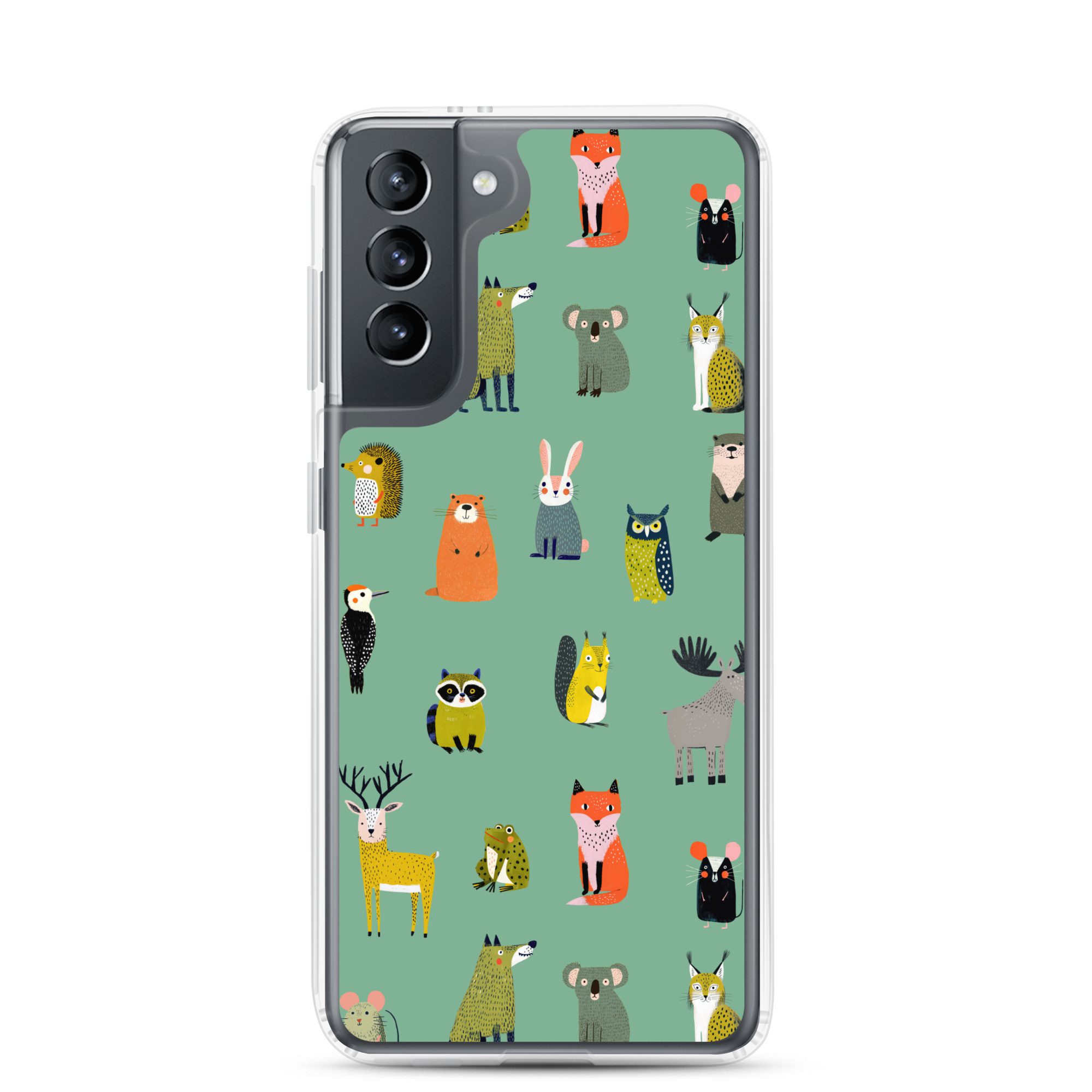 Forest Animals Pattern Clear Case for Samsung® - Image 11