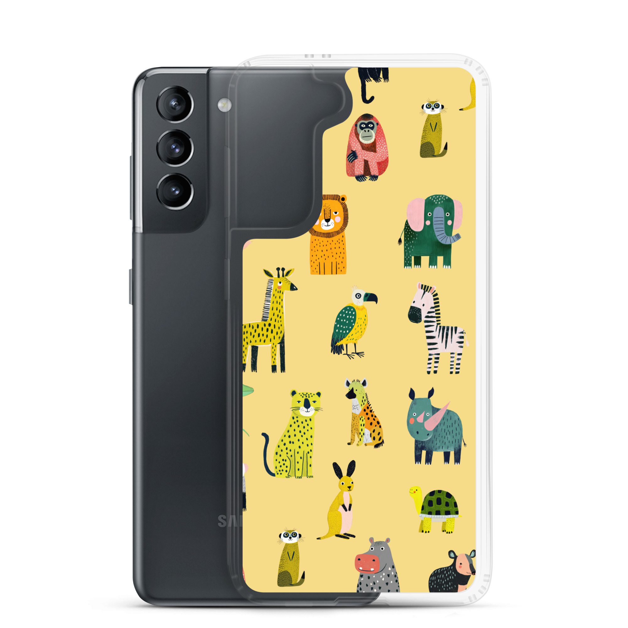 Safari Animals Pattern Clear Case for Samsung® - Image 12