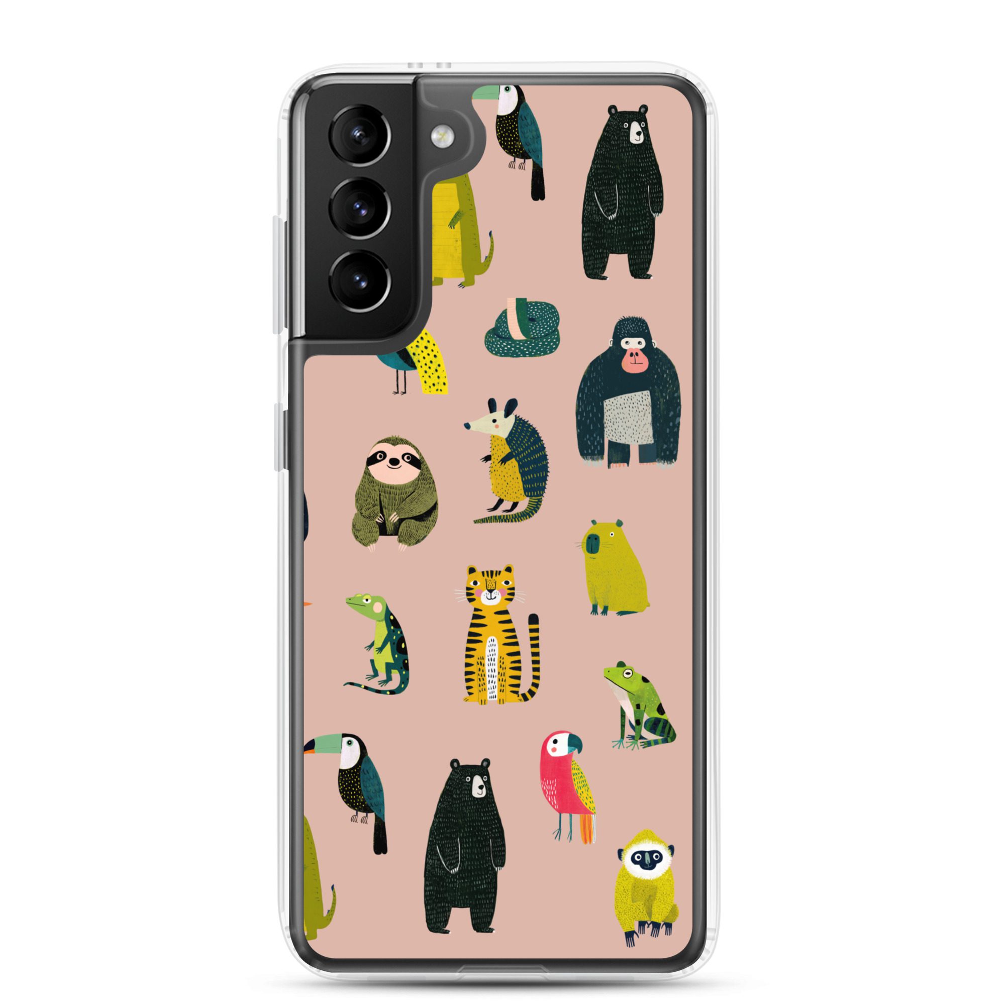 Jungle Animals Pattern Clear Case for Samsung® - Image 7