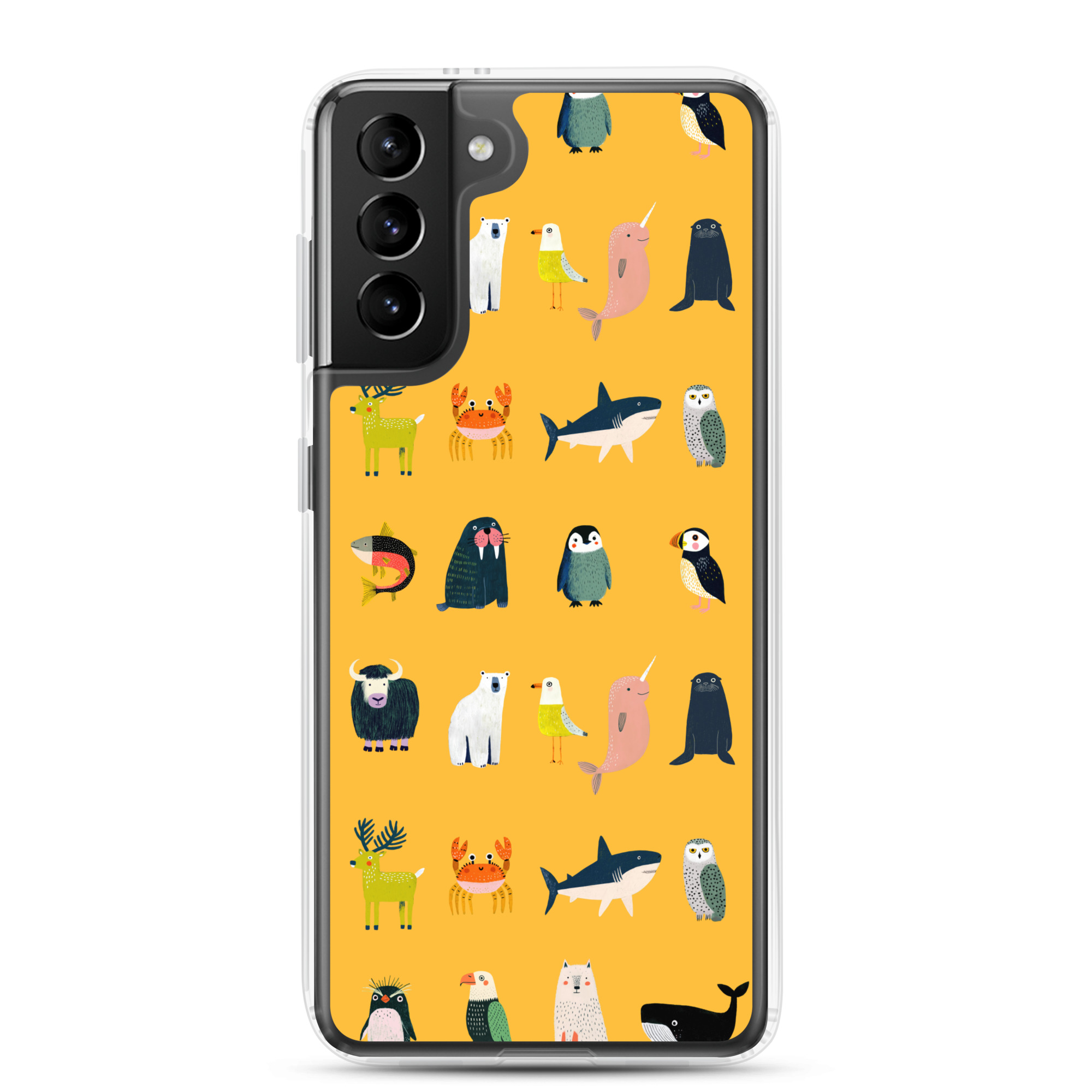Arctic Animals Pattern Clear Case for Samsung® - Image 7