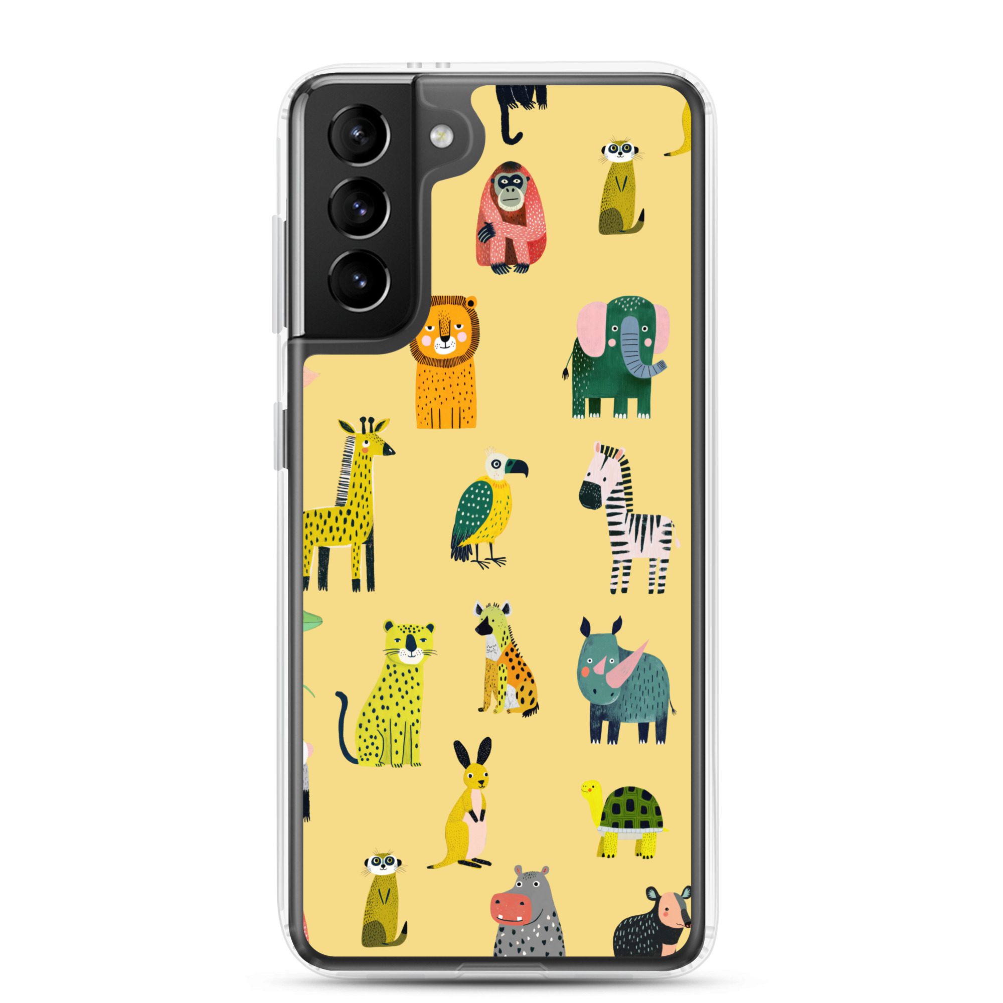 Safari Animals Pattern Clear Case for Samsung® - Image 7
