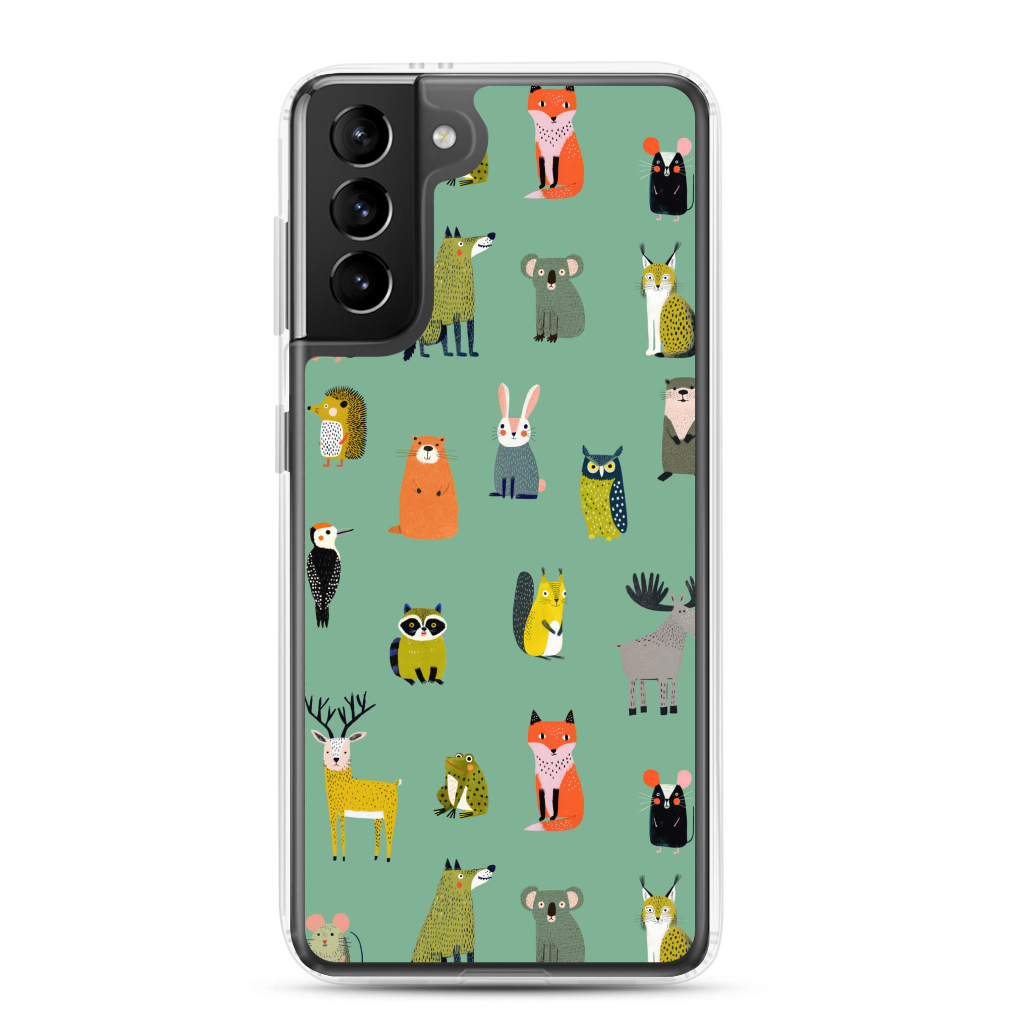 Forest Animals Pattern Clear Case for Samsung® - Image 7