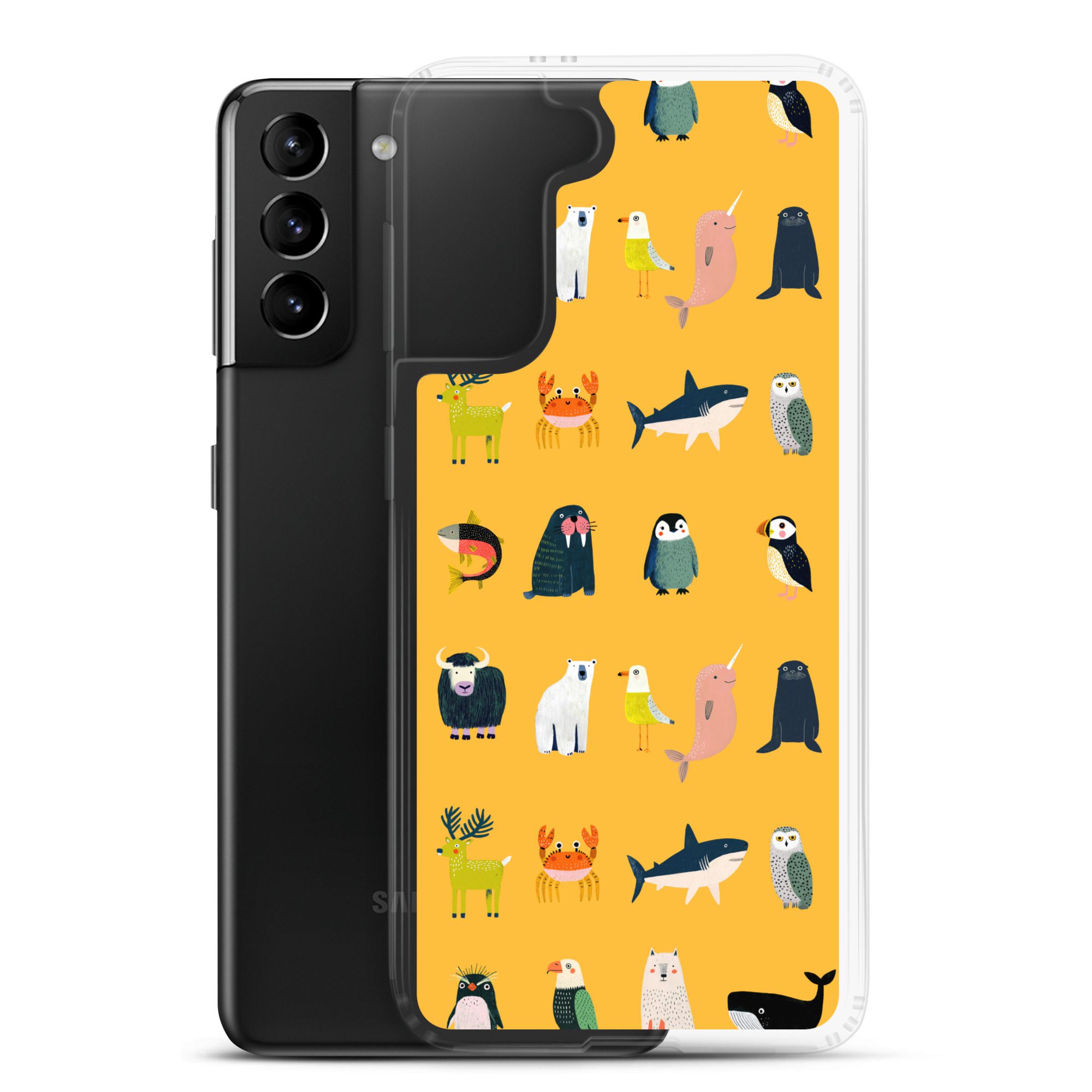 Arctic Animals Pattern Clear Case for Samsung® - Image 8