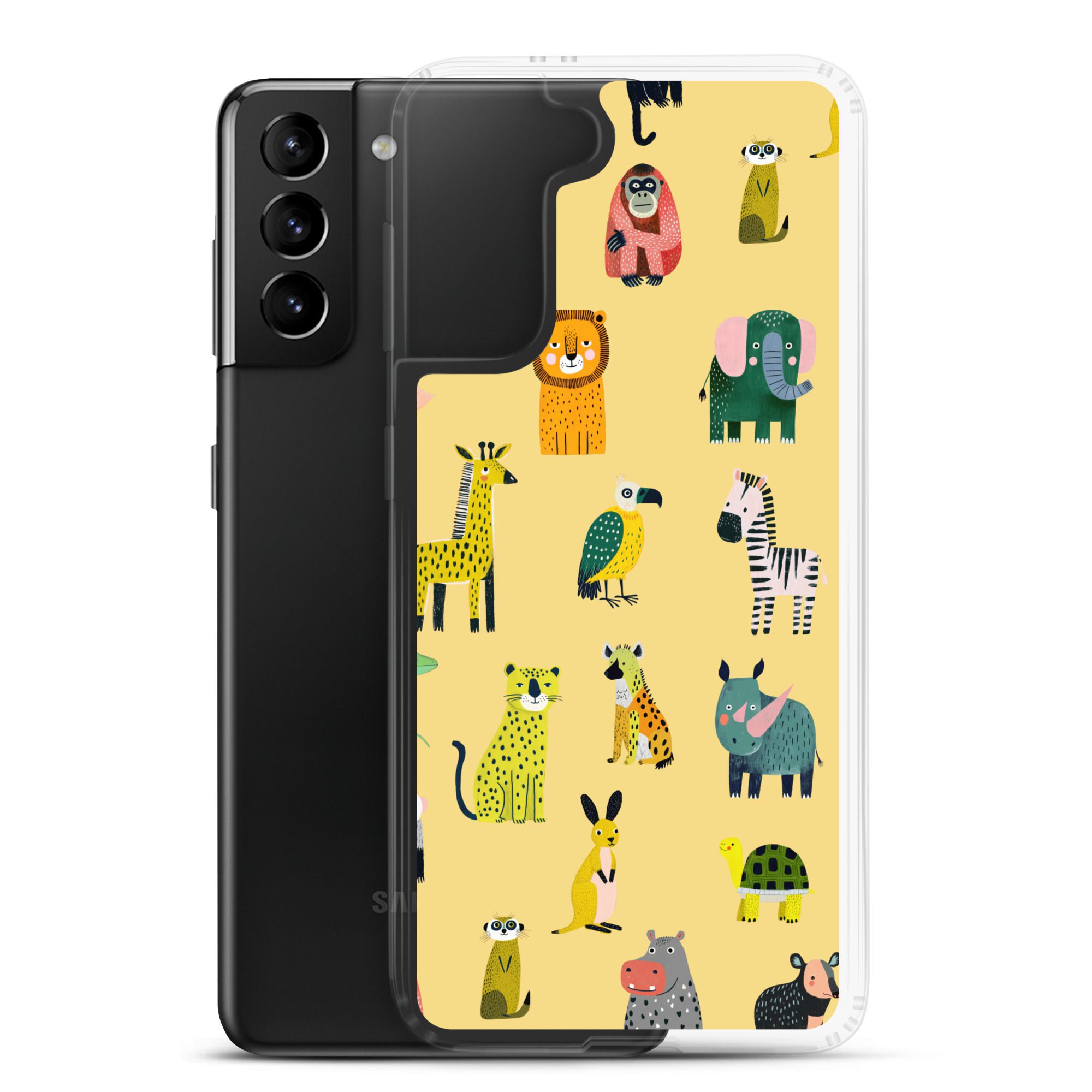 Safari Animals Pattern Clear Case for Samsung® - Image 8