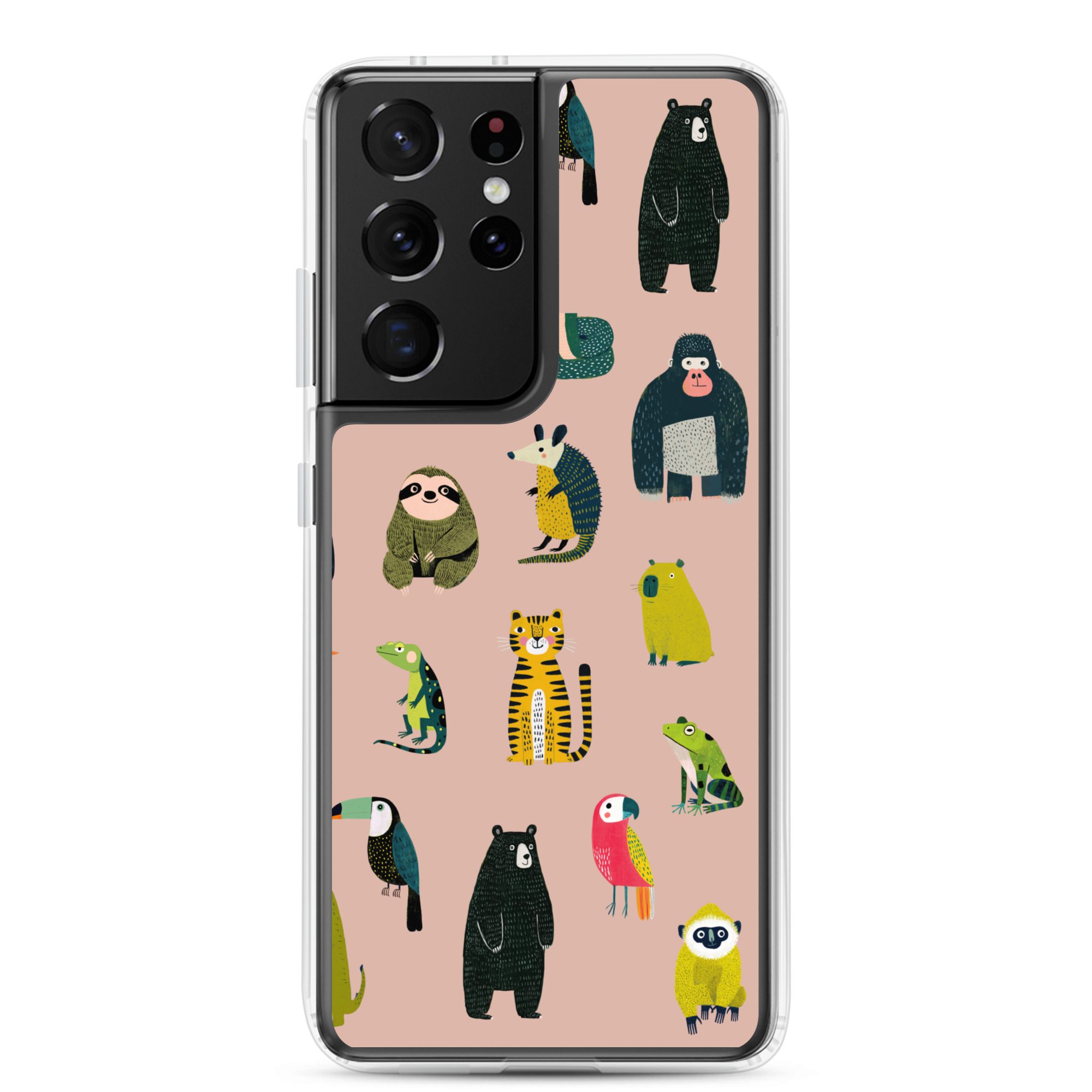 Jungle Animals Pattern Clear Case for Samsung® - Image 9
