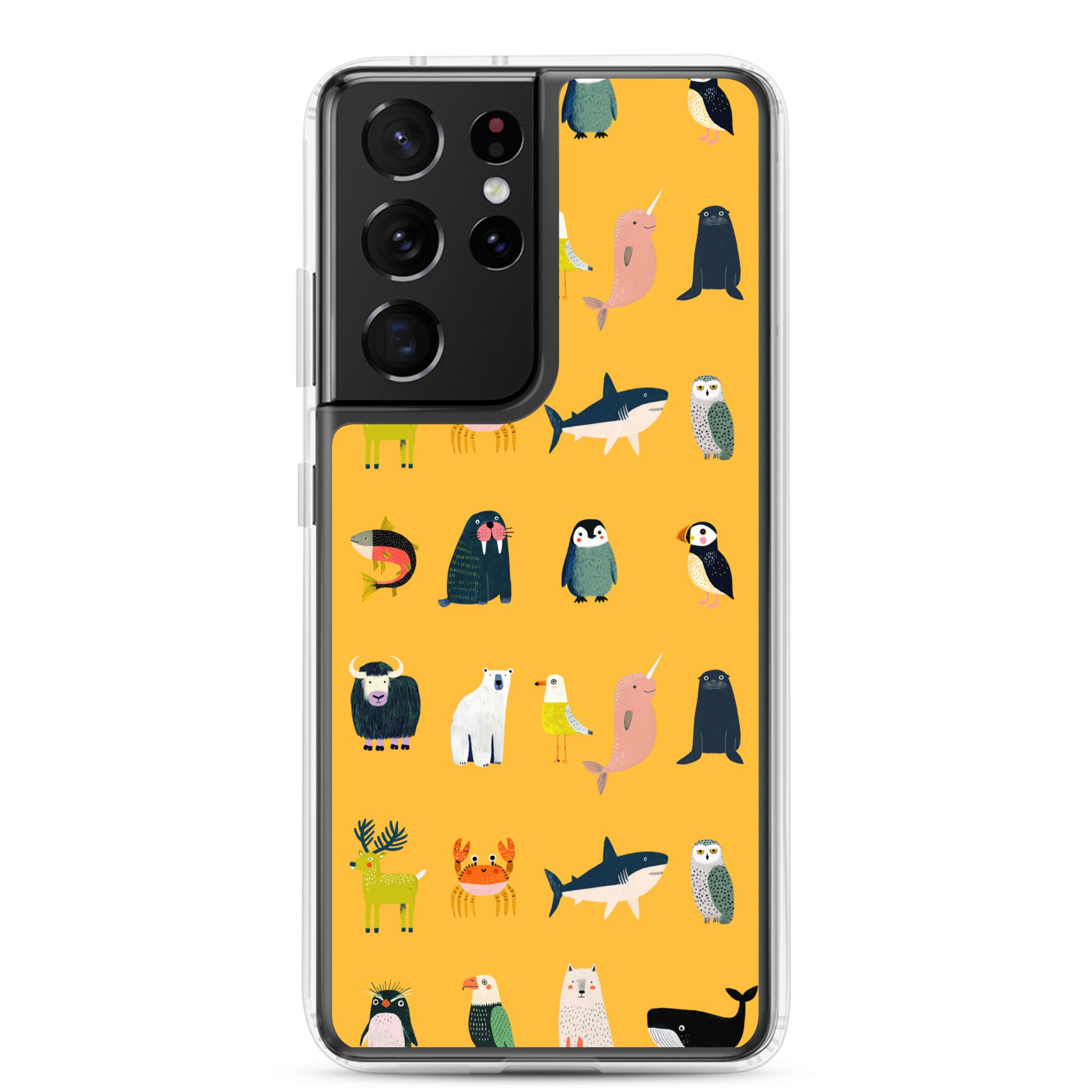 Arctic Animals Pattern Clear Case for Samsung® - Image 9