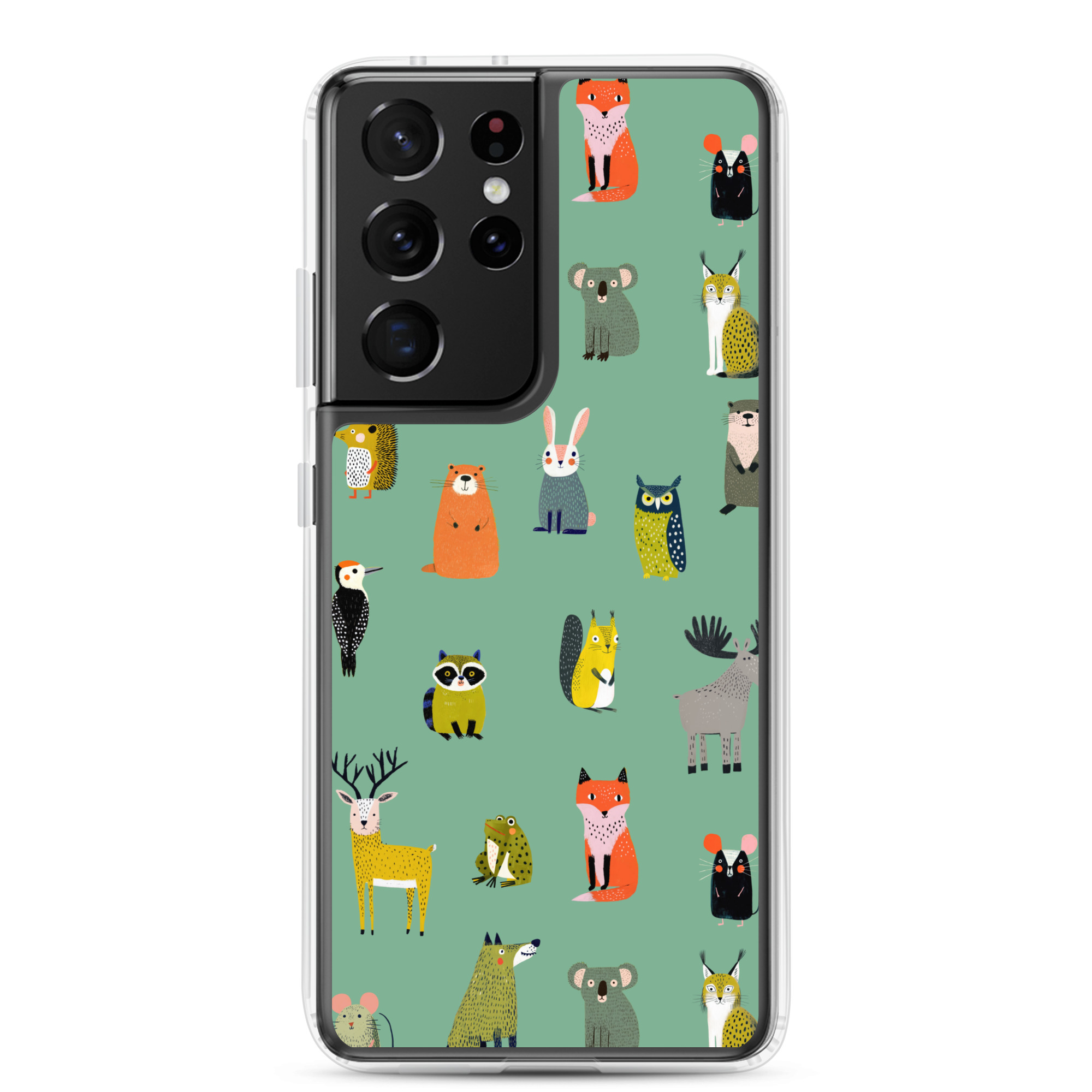 Forest Animals Pattern Clear Case for Samsung® - Image 9