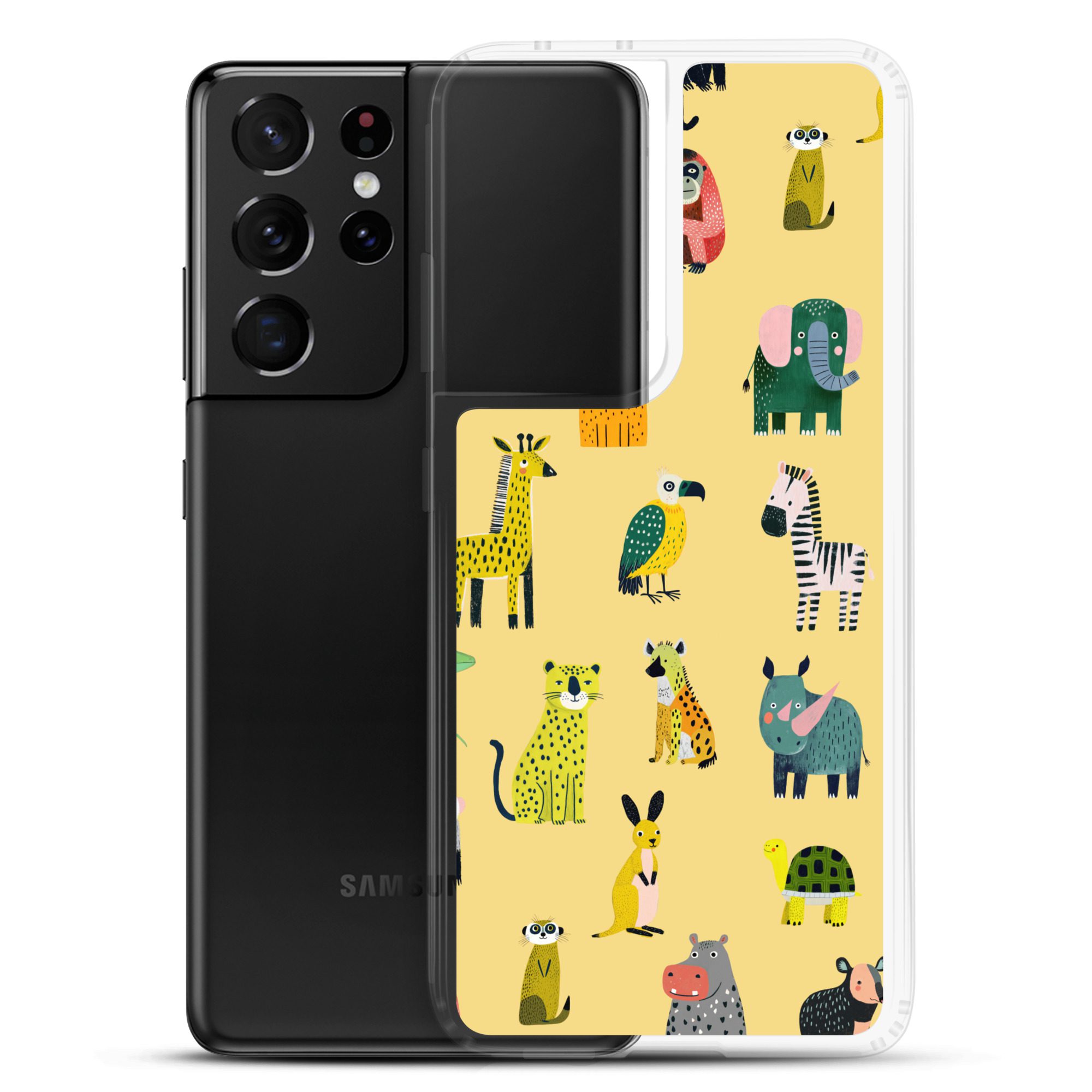 Safari Animals Pattern Clear Case for Samsung® - Image 10