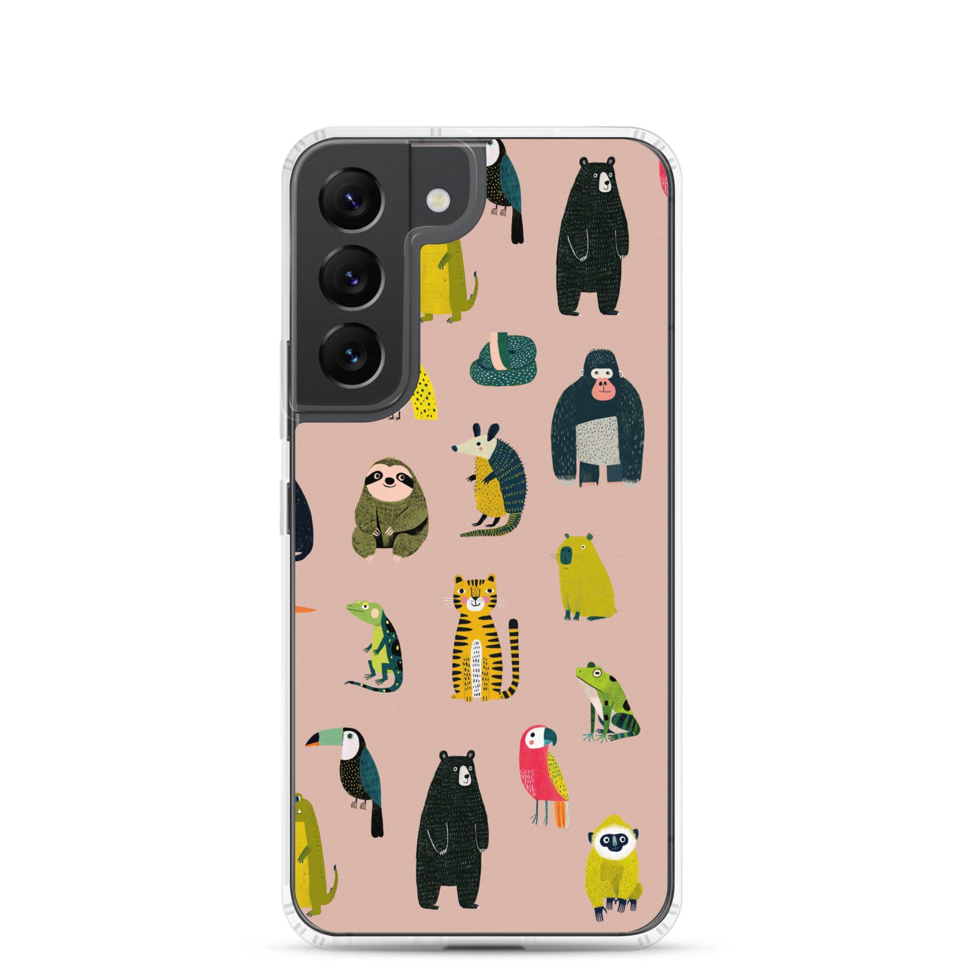 Jungle Animals Pattern Clear Case for Samsung® - Image 17