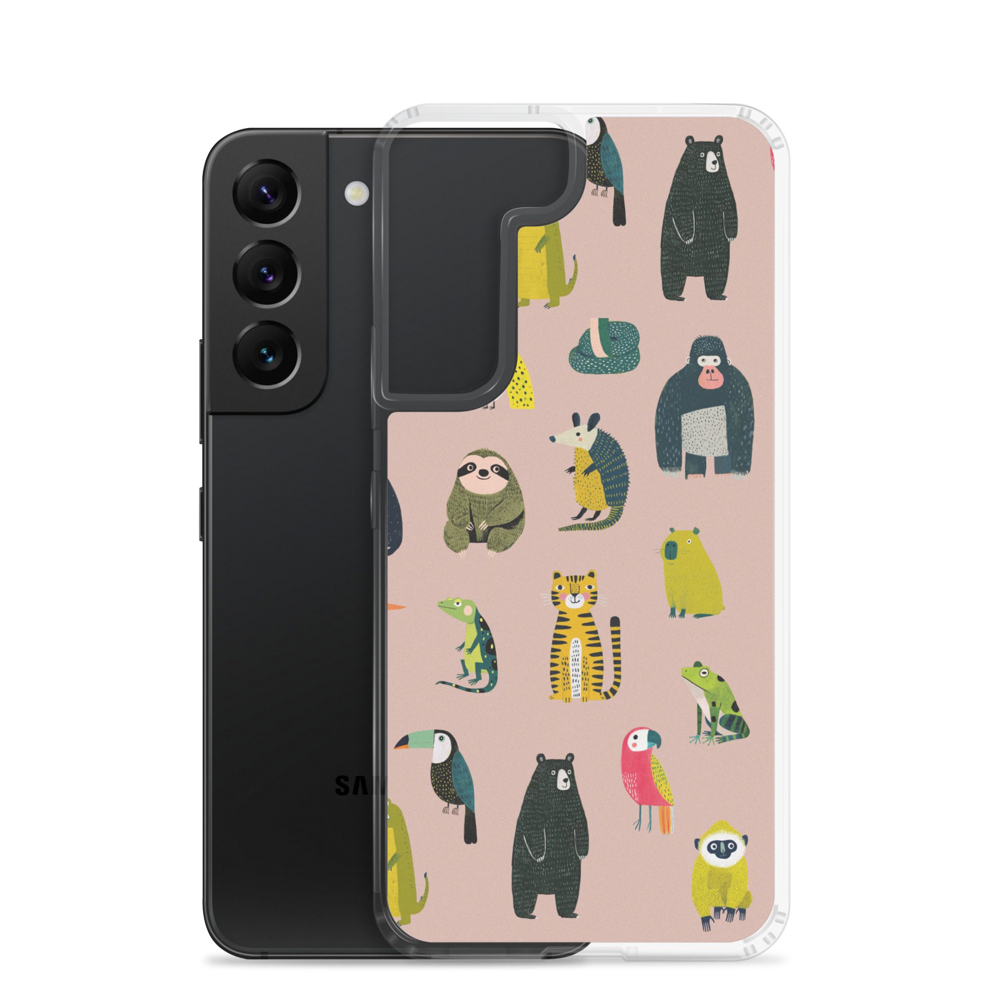 Jungle Animals Pattern Clear Case for Samsung® - Image 18