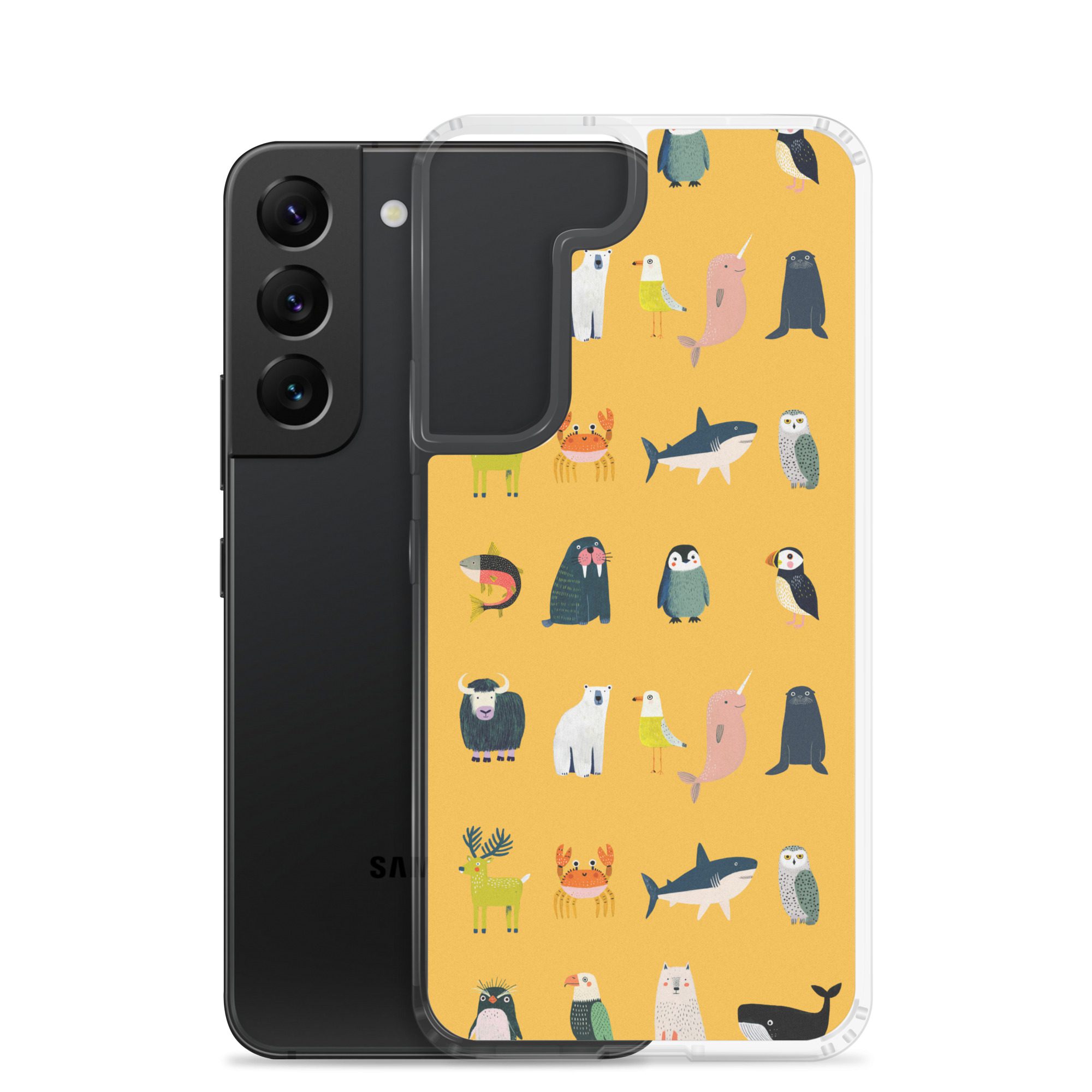 Arctic Animals Pattern Clear Case for Samsung® - Image 18