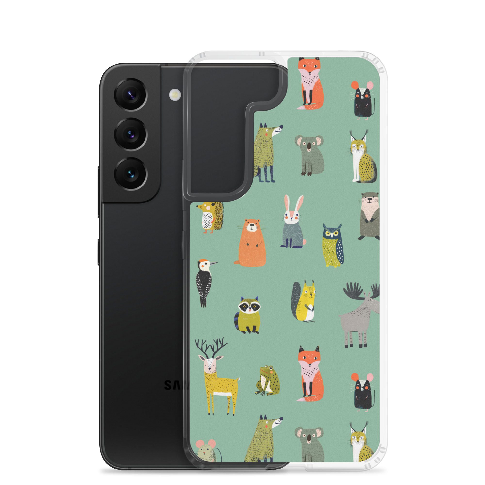 Forest Animals Pattern Clear Case for Samsung® - Image 18
