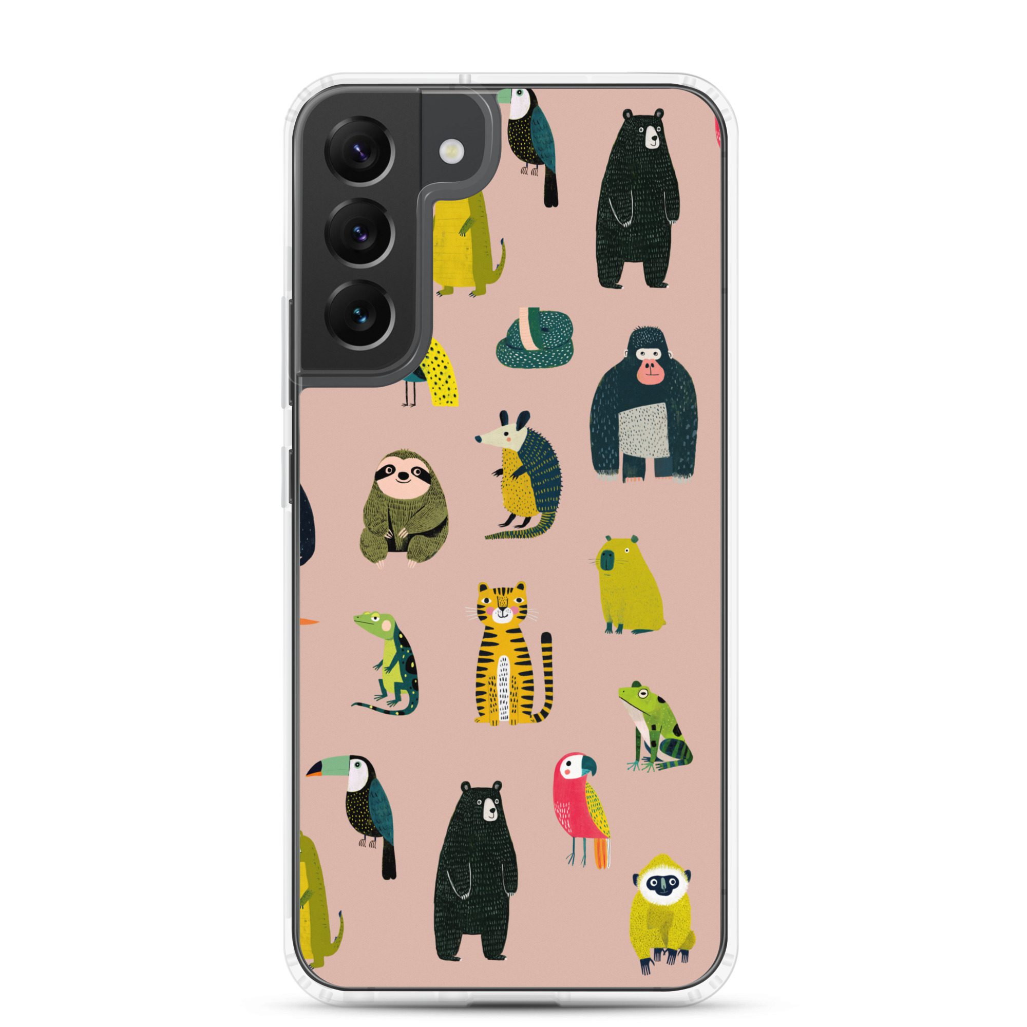 Jungle Animals Pattern Clear Case for Samsung® - Image 13