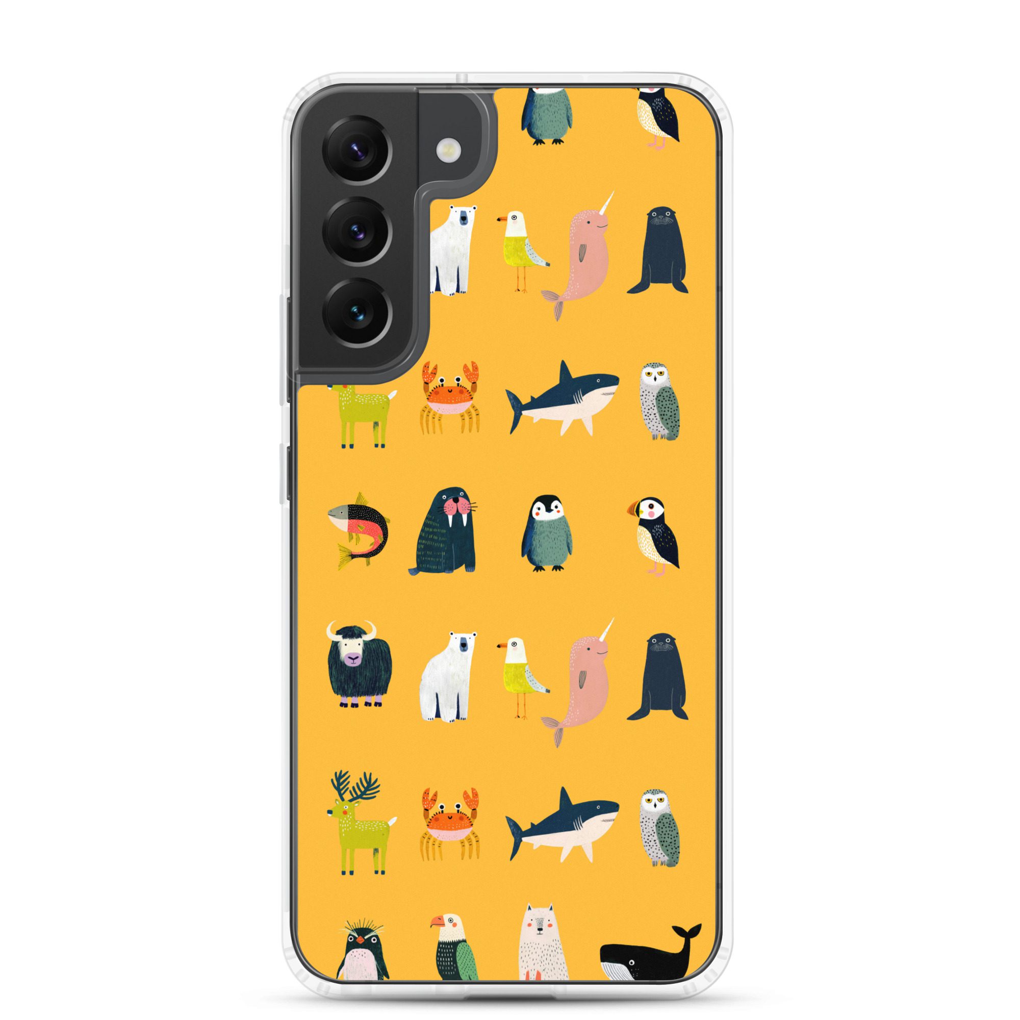 Arctic Animals Pattern Clear Case for Samsung® - Image 13