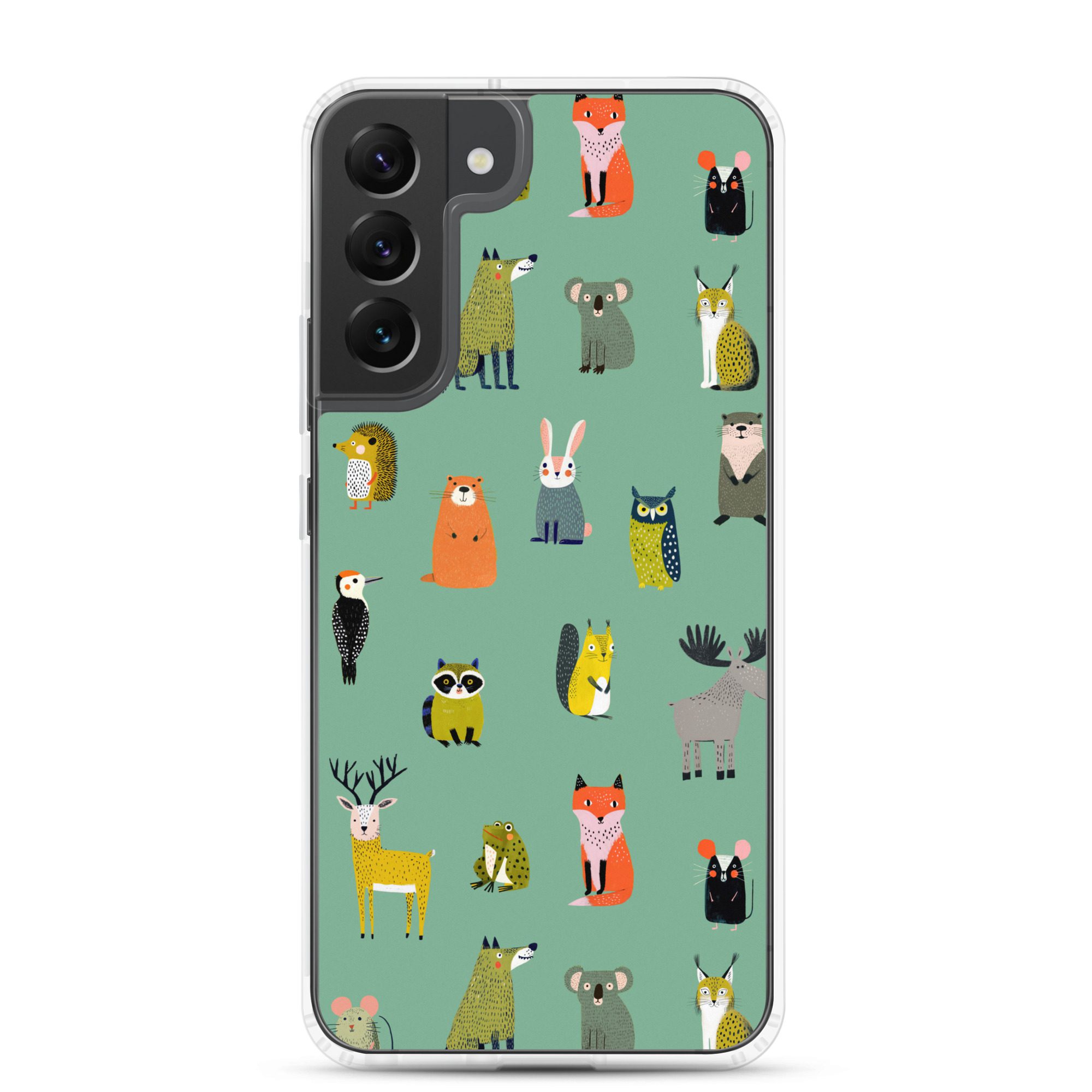 Forest Animals Pattern Clear Case for Samsung® - Image 13
