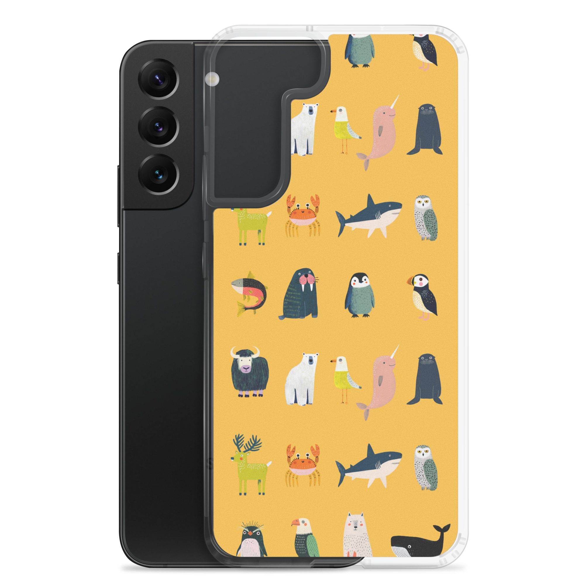 Arctic Animals Pattern Clear Case for Samsung® - Image 14