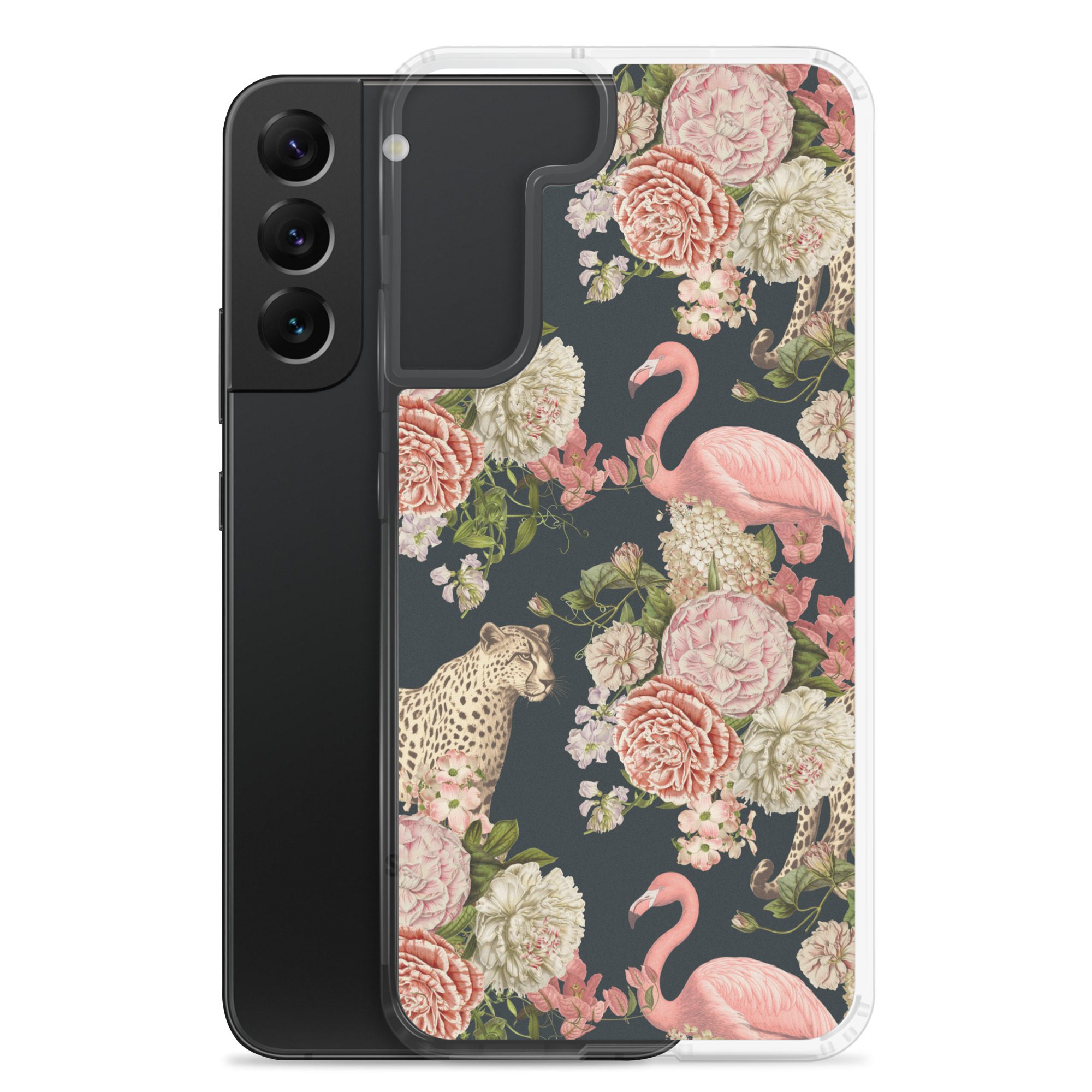 Floral Flamingos Clear Case for Samsung® - Image 14