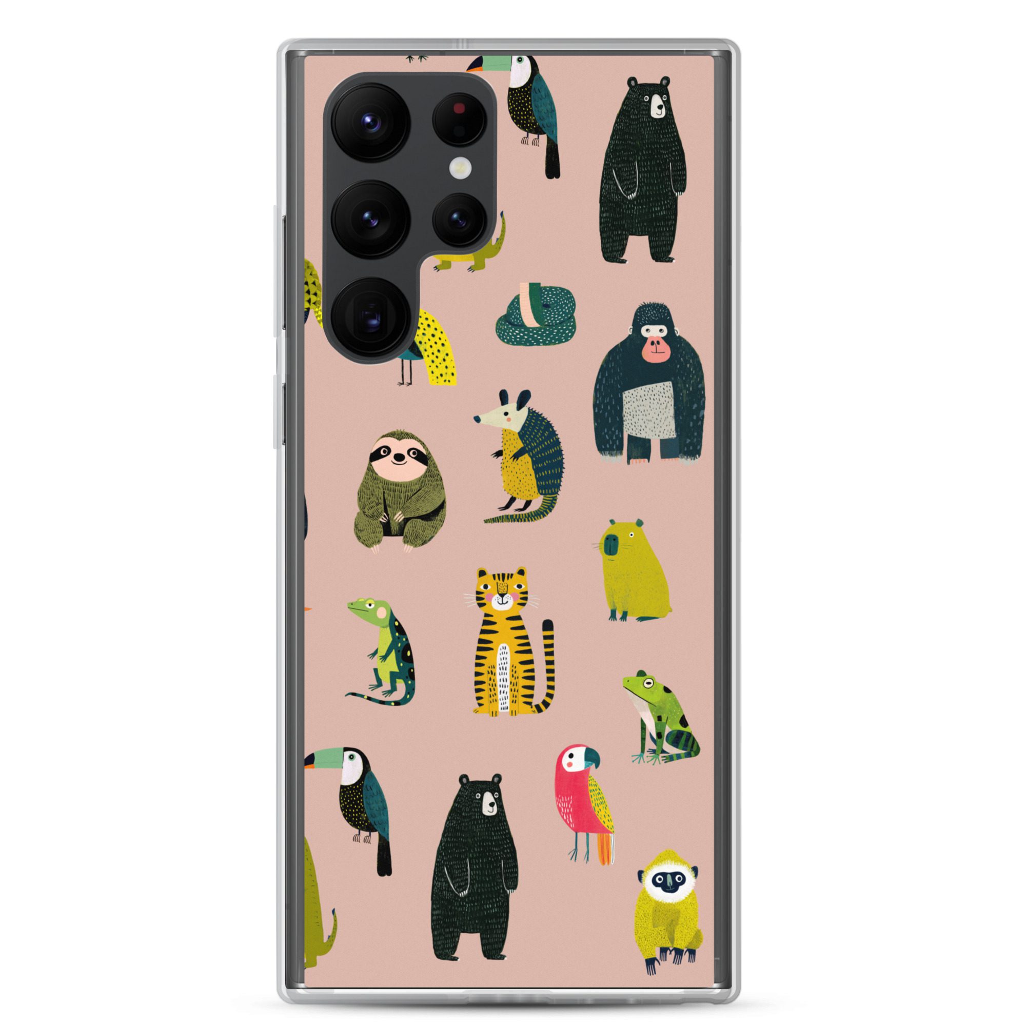 Jungle Animals Pattern Clear Case for Samsung® - Image 15