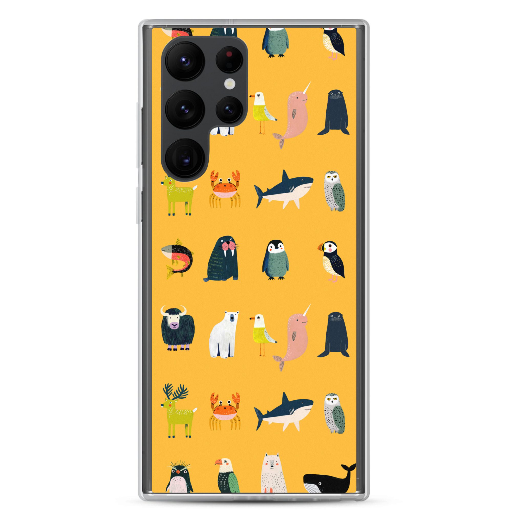 Arctic Animals Pattern Clear Case for Samsung® - Image 15